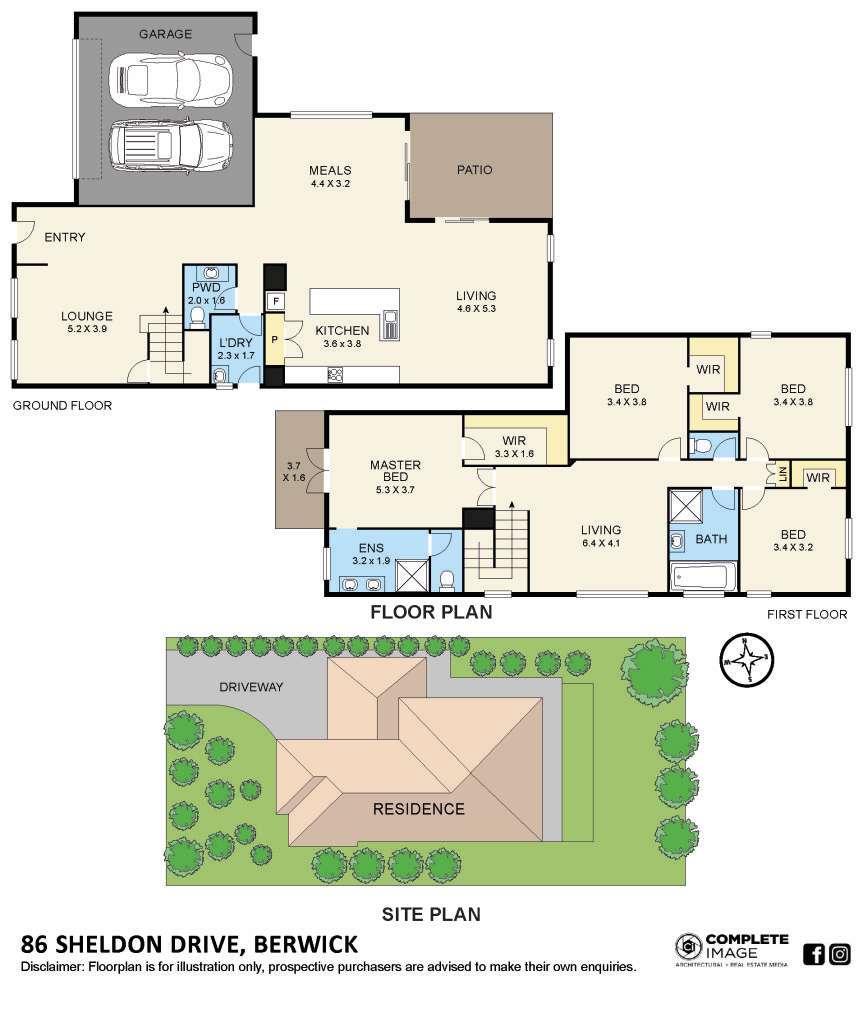 Floorplan of Homely house listing, 86 Sheldon Drive, Berwick VIC 3806