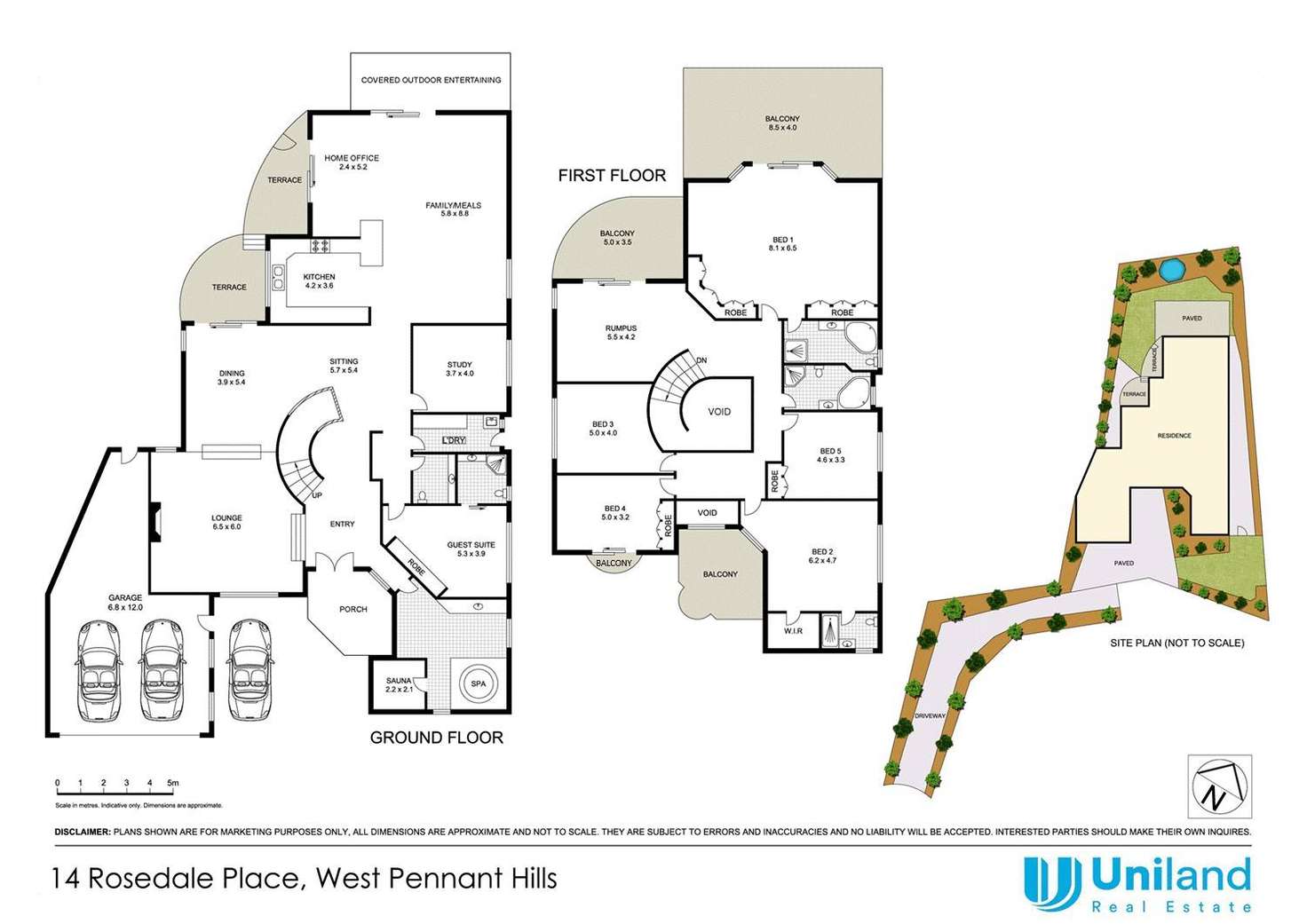 Floorplan of Homely house listing, 14 Rosedale Place, West Pennant Hills NSW 2125