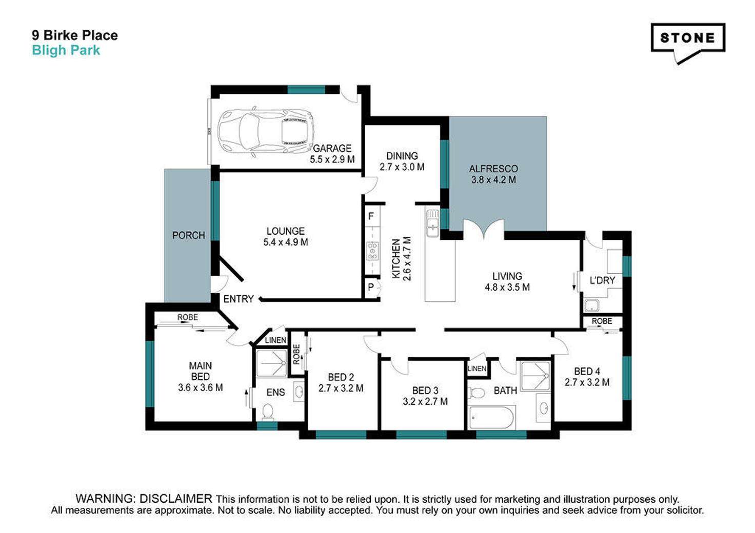 Floorplan of Homely house listing, 9 Birk Place, Bligh Park NSW 2756