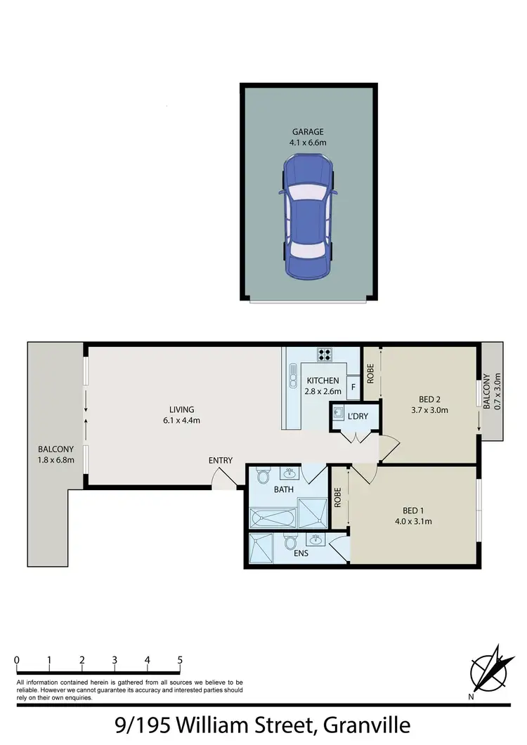 Floorplan of Homely unit listing, 9/195-199 William Street, Granville NSW 2142