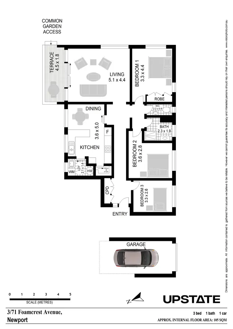 Floorplan of Homely unit listing, 3/71 Foamcrest Avenue, Newport NSW 2106