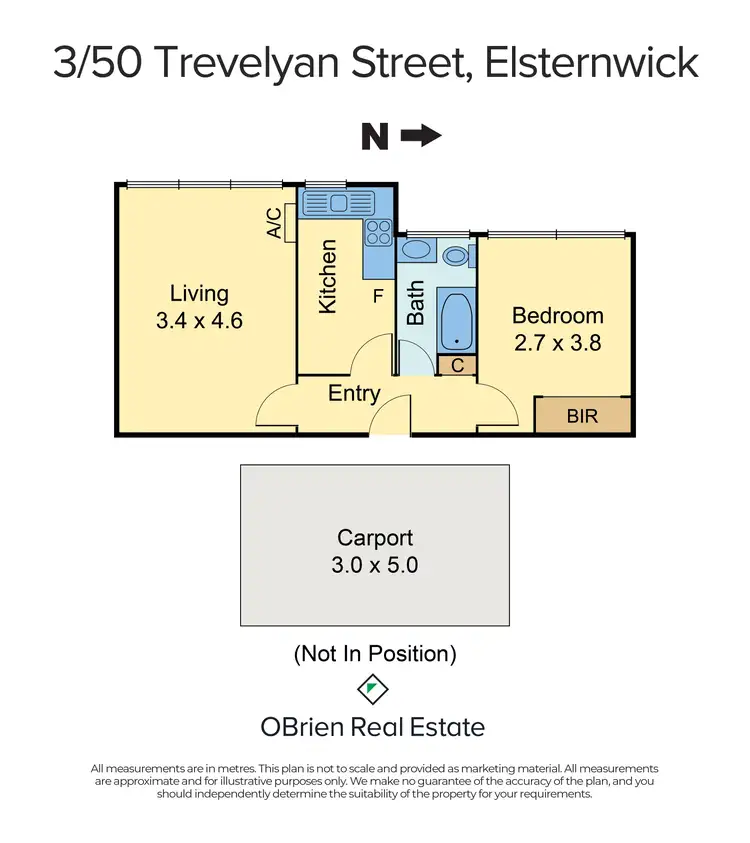 Floorplan of Homely unit listing, 3/50 Trevelyan Street, Elsternwick VIC 3185
