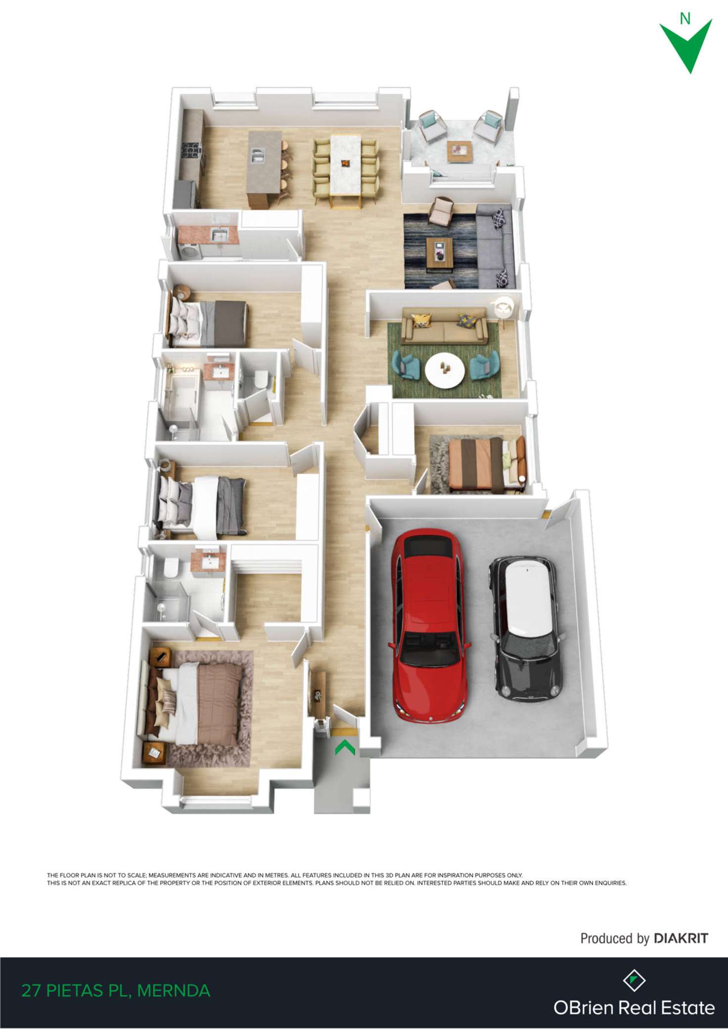 Floorplan of Homely house listing, 27 Pietas Place, Mernda VIC 3754