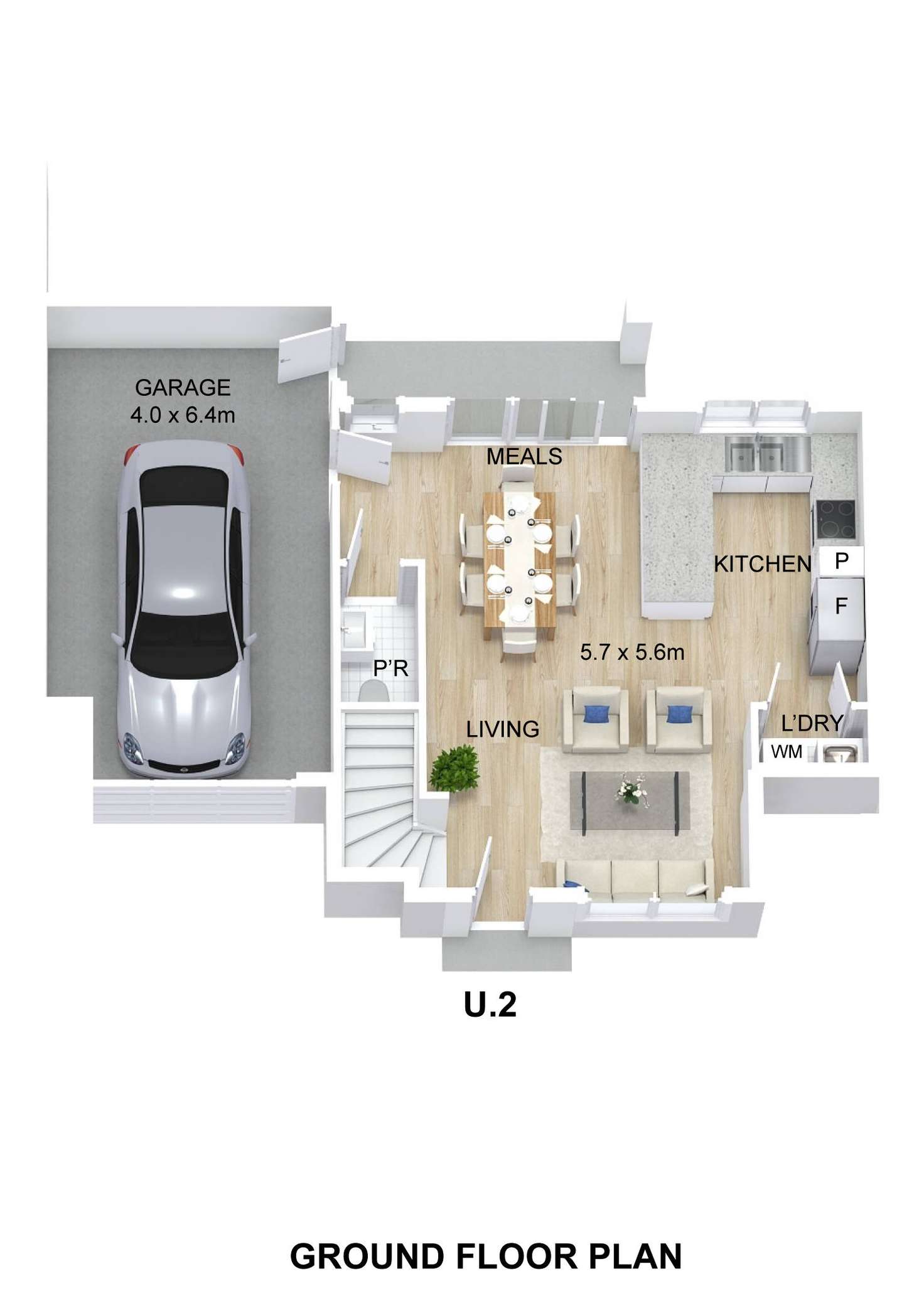 Floorplan of Homely unit listing, 2/82 Helen Street, St Albans VIC 3021