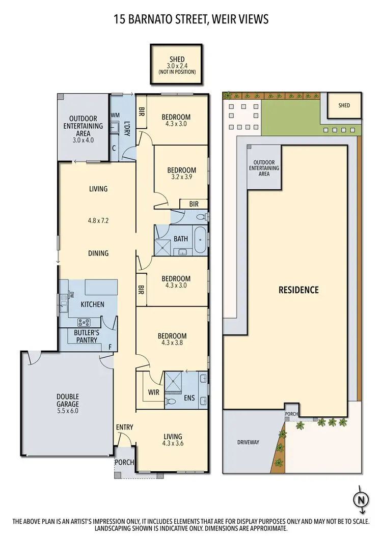 Floorplan of Homely house listing, 15 Barnato Street, Weir Views VIC 3338