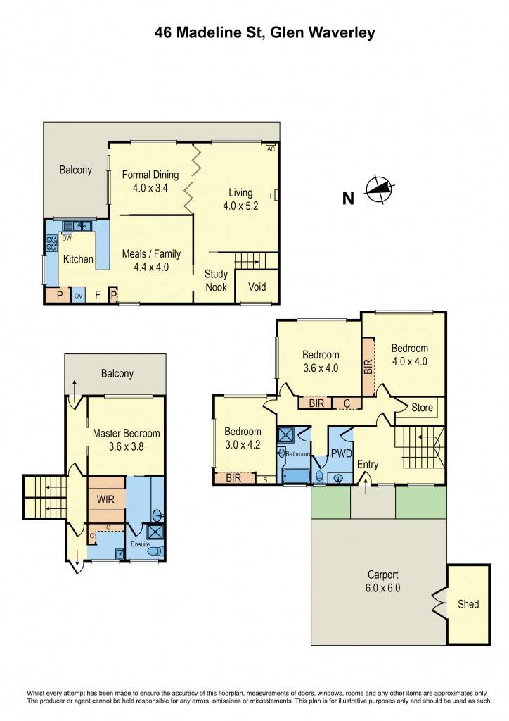 Floorplan of Homely house listing, 46 Madeline Street, Glen Waverley VIC 3150