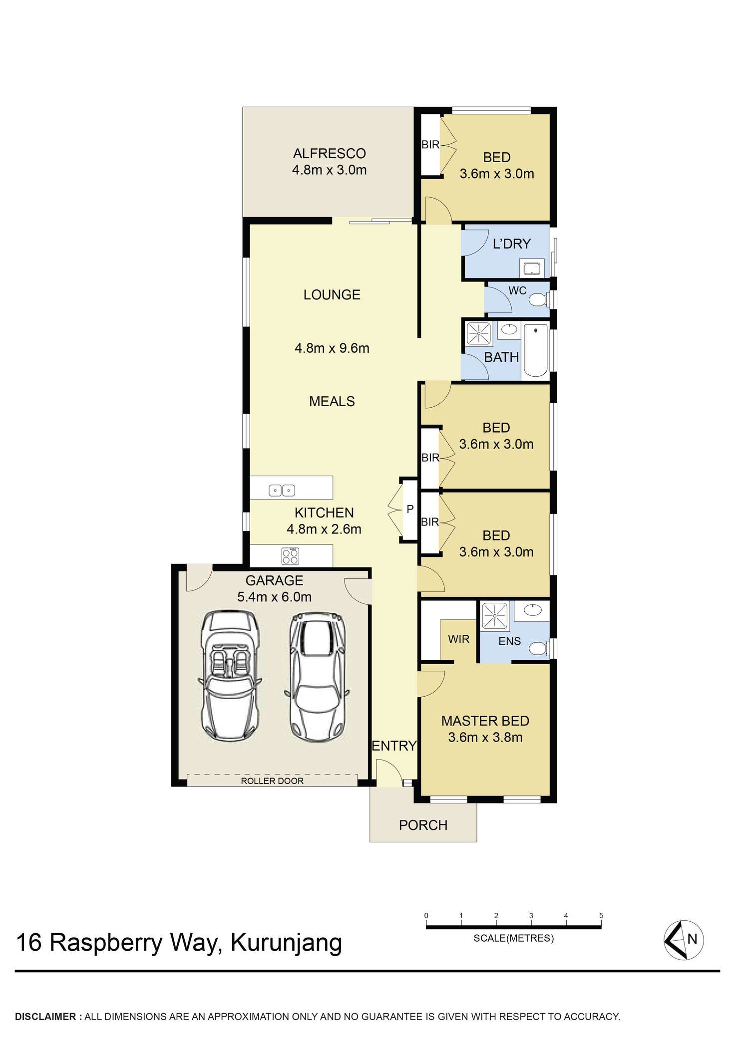 Floorplan of Homely house listing, 16 Raspberry Way, Kurunjang VIC 3337