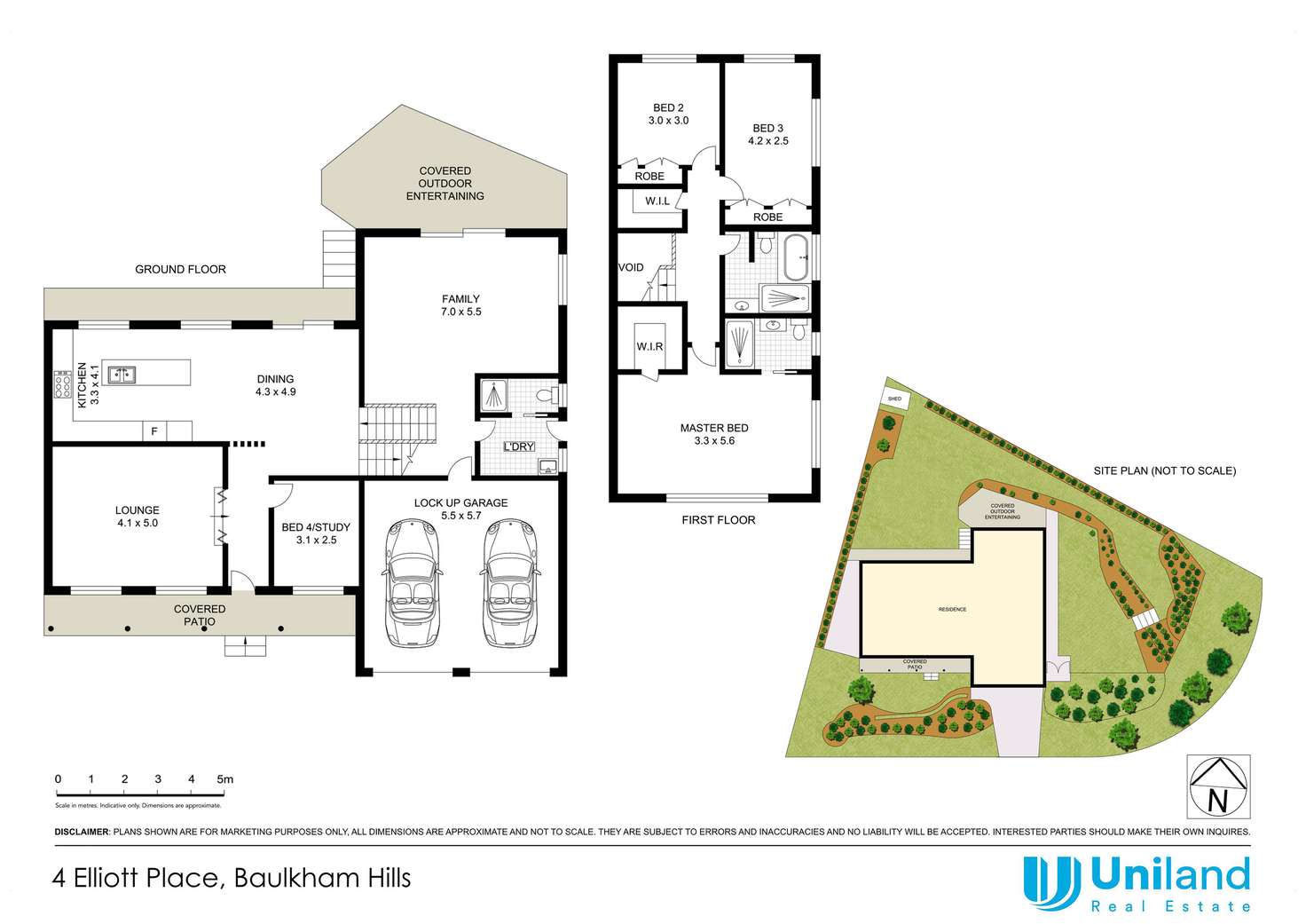 Floorplan of Homely house listing, 4 Elliott Place, Baulkham Hills NSW 2153