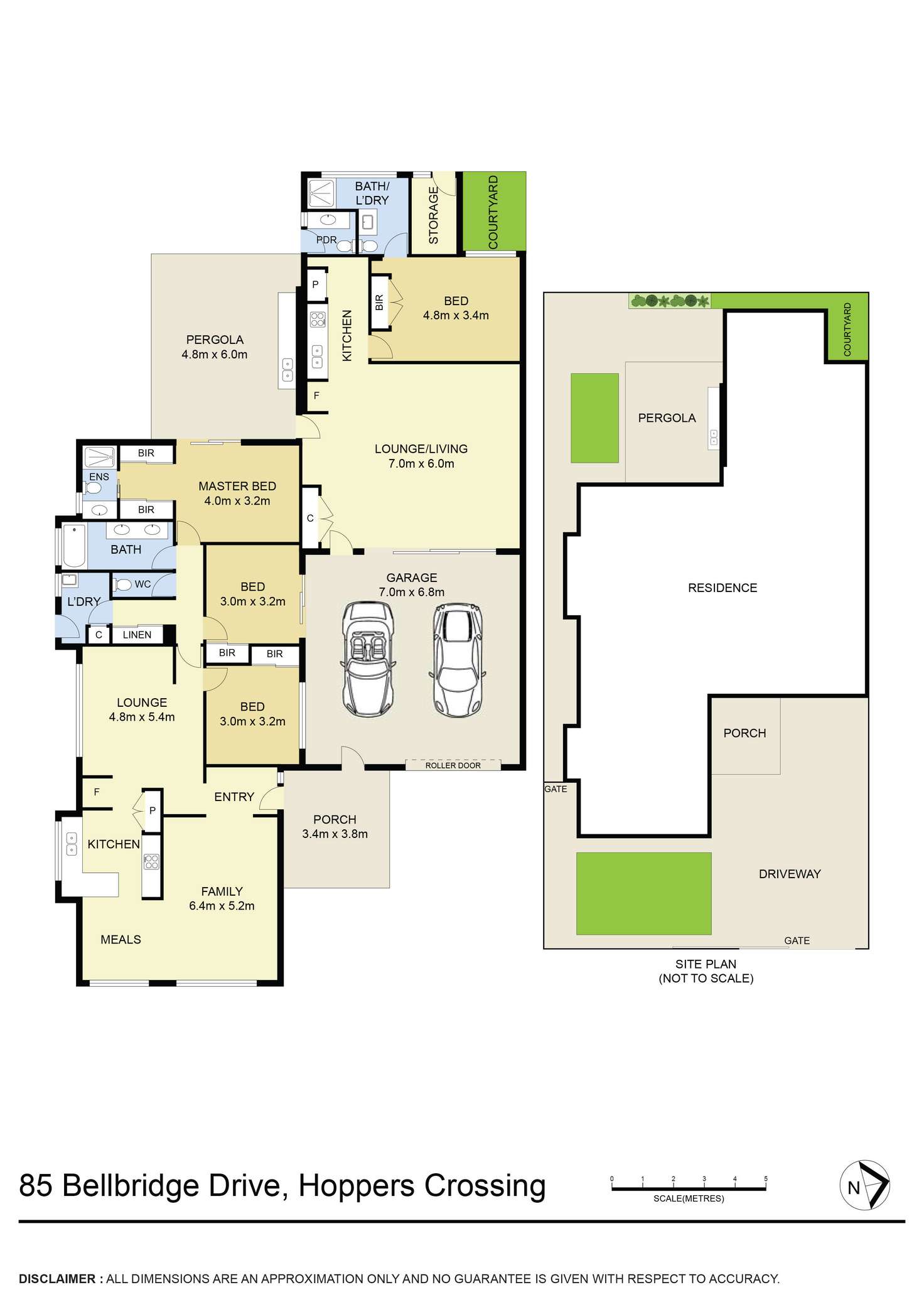 Floorplan of Homely house listing, 85 Bellbridge Drive, Hoppers Crossing VIC 3029