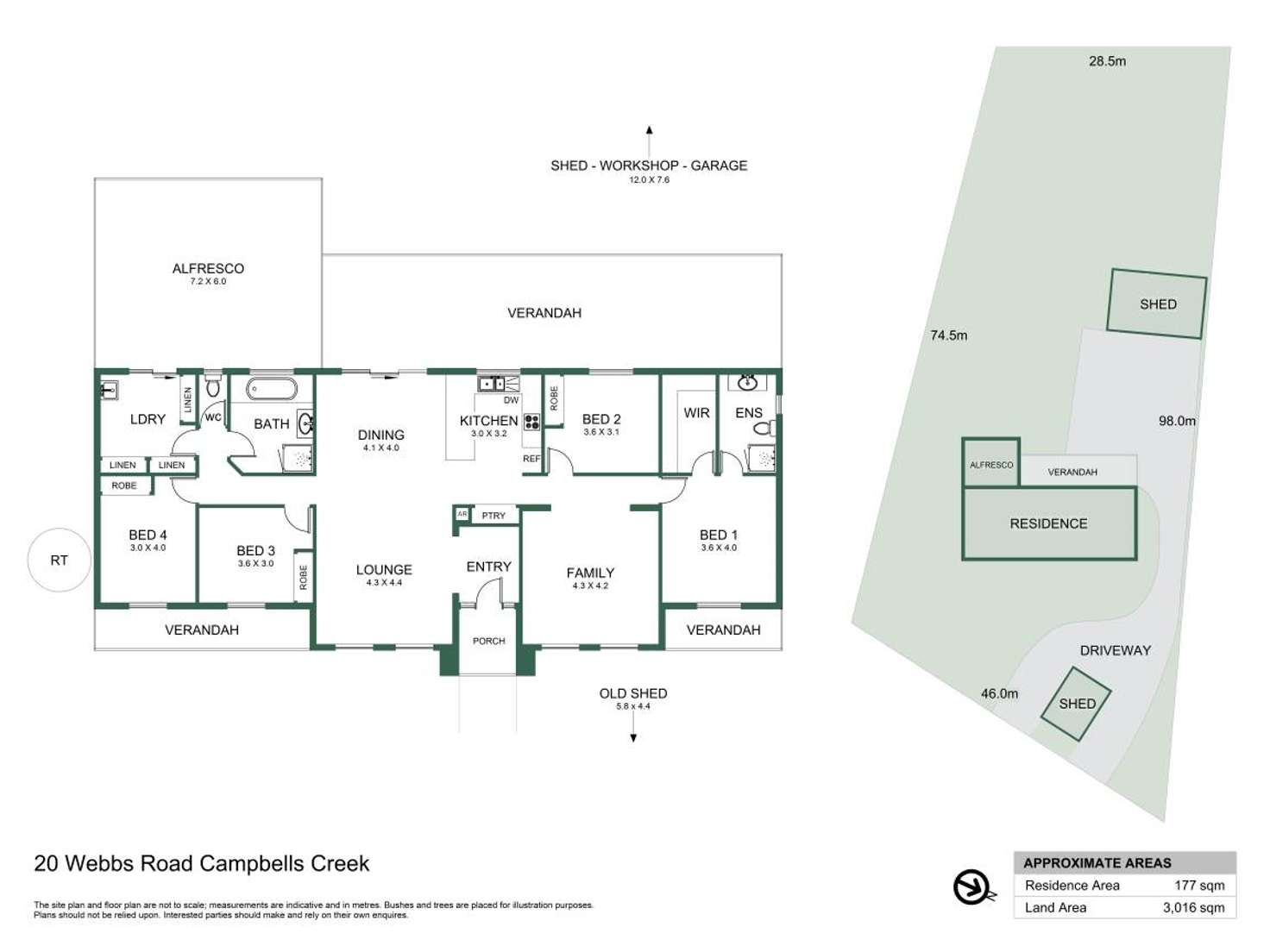 Floorplan of Homely house listing, 20 Webbs Road, Campbells Creek VIC 3451