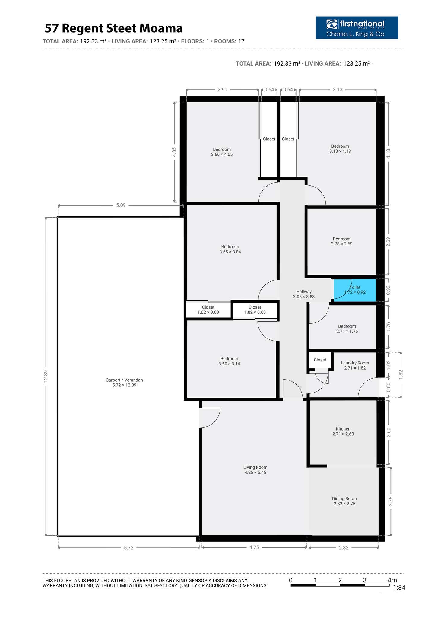 Floorplan of Homely house listing, 57 Regent Street, Moama NSW 2731