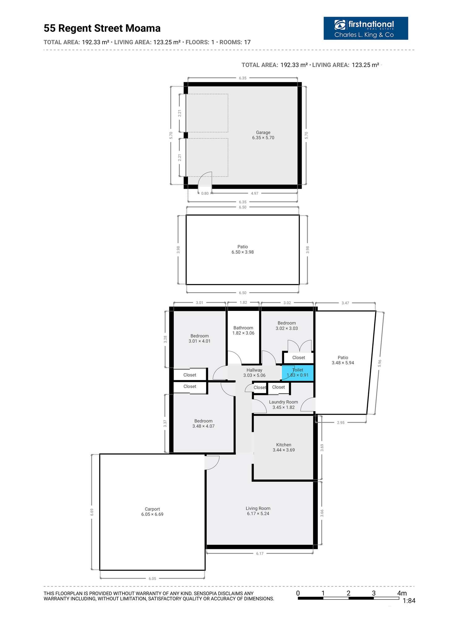 Floorplan of Homely house listing, 55 Regent Street, Moama NSW 2731
