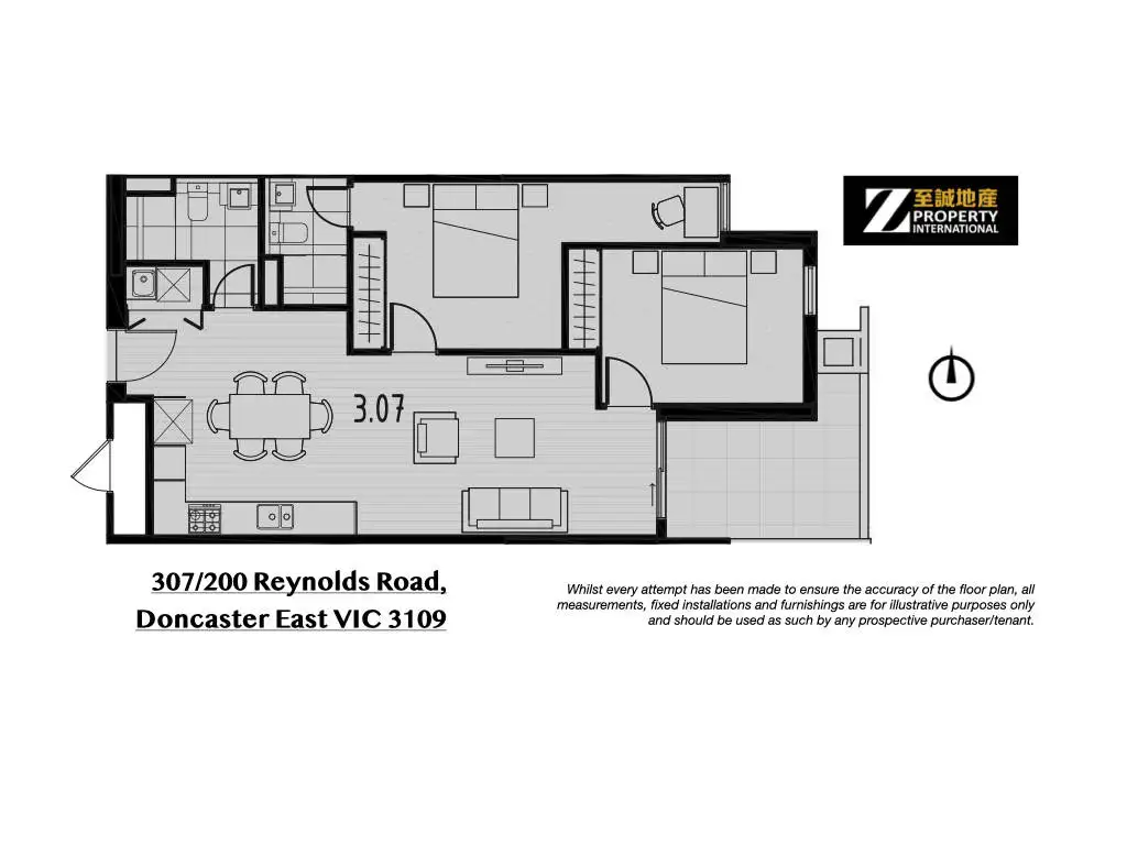 Leased Apartment 307/200 Reynolds Road, Doncaster East VIC 3109 Apr