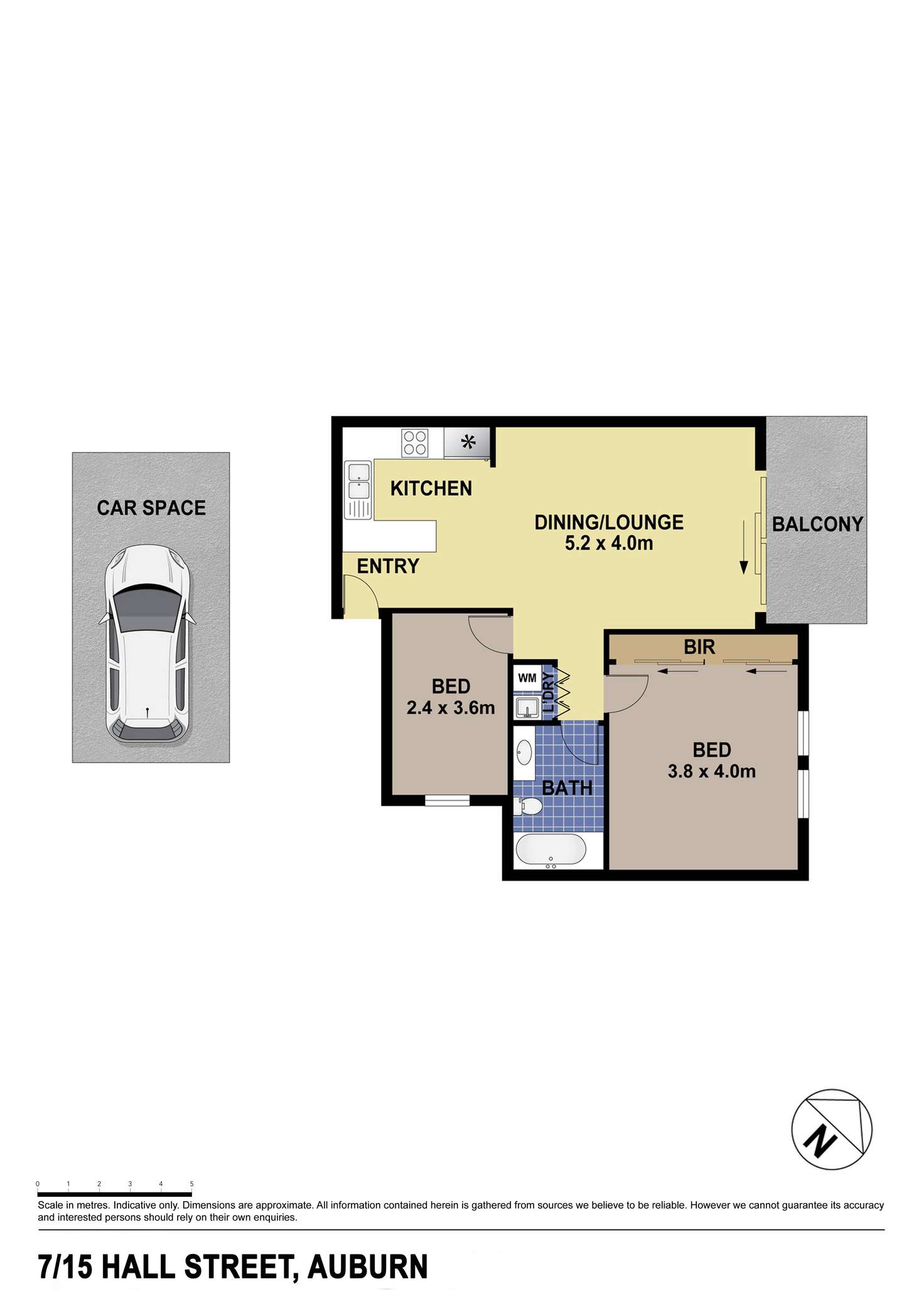 Floorplan of Homely unit listing, 7/15 Hall Street, Auburn NSW 2144