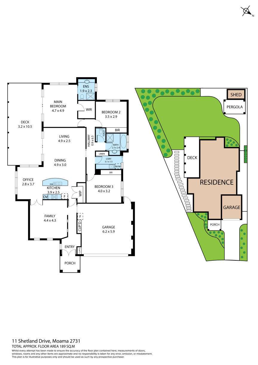 Floorplan of Homely house listing, 11 Shetland Drive, Moama NSW 2731