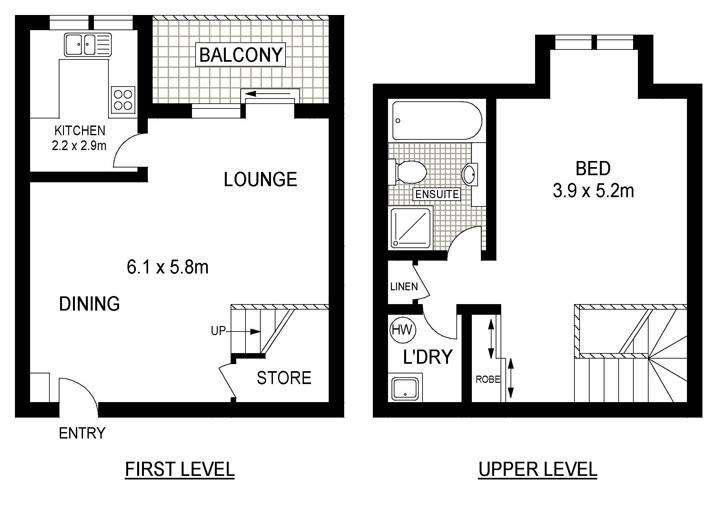 Floorplan of Homely apartment listing, 114/30 Nobbs Street, Surry Hills NSW 2010