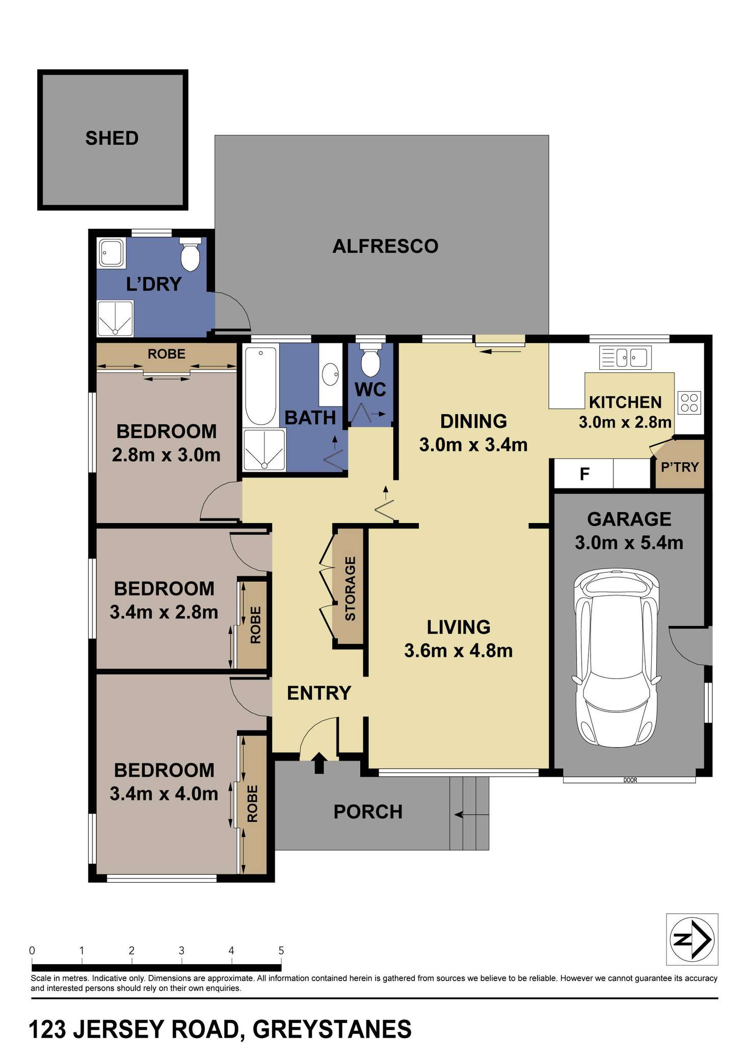 Floorplan of Homely house listing, 123 Jersey Road, Greystanes NSW 2145