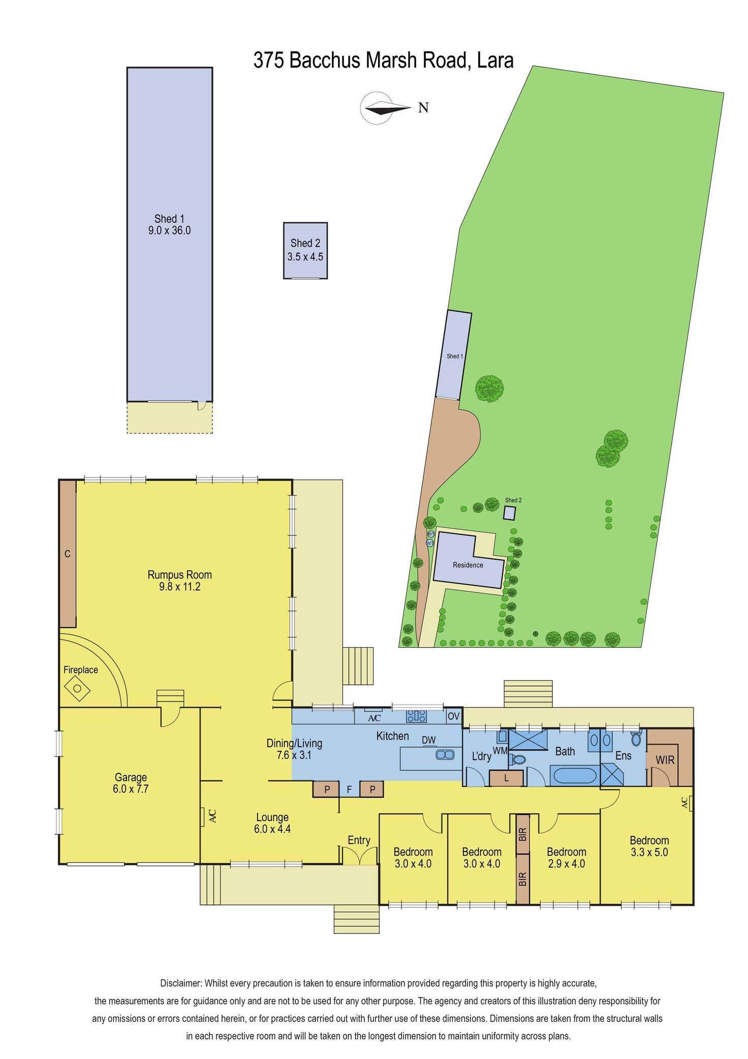 Floorplan of Homely house listing, 375 Bacchus Marsh Road, Lara VIC 3212