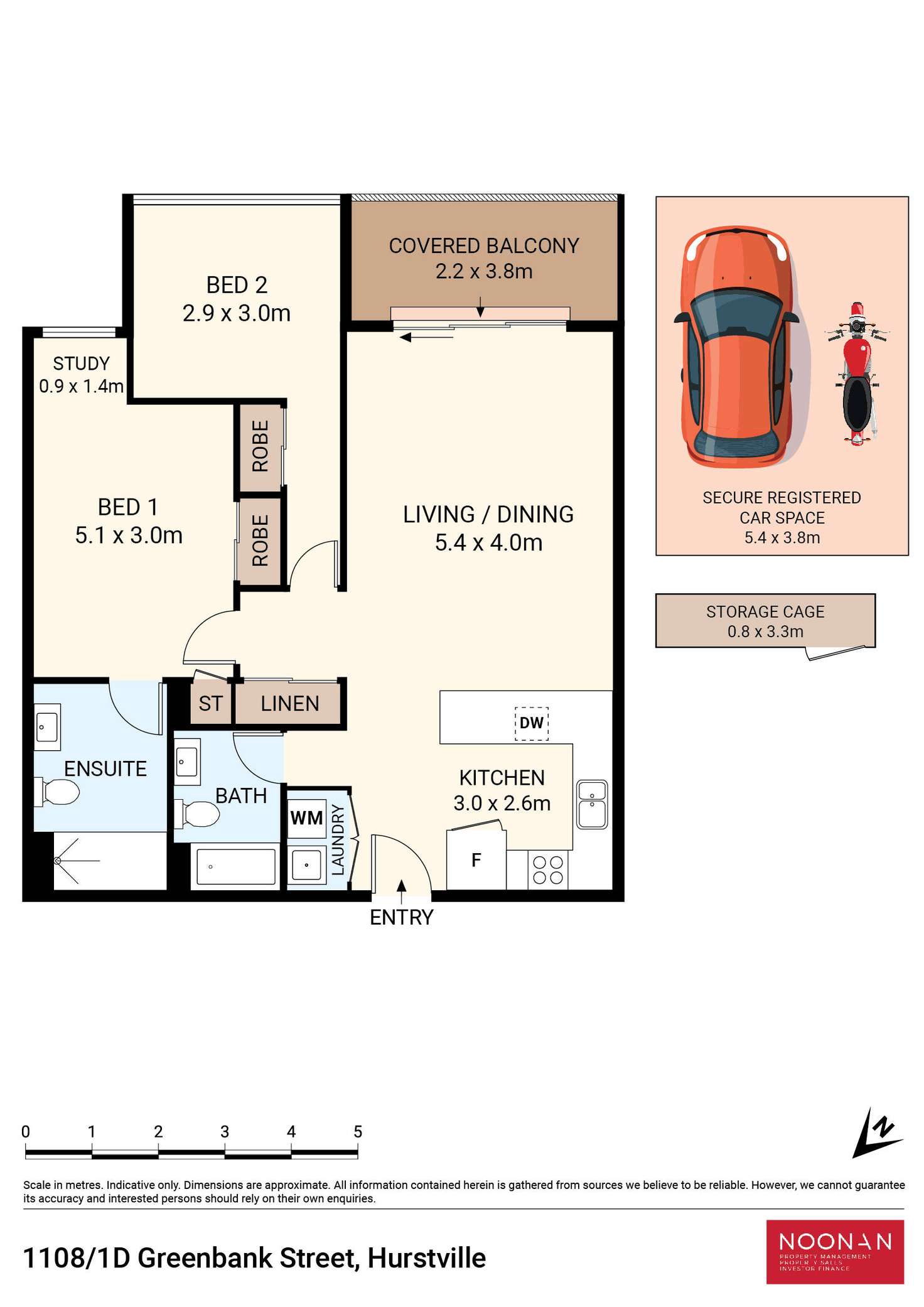 Floorplan of Homely apartment listing, 1108/1D Greenbank Street, Hurstville NSW 2220