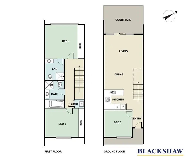 Floorplan of Homely townhouse listing, 11/34 Truebridge Street, Wright ACT 2611