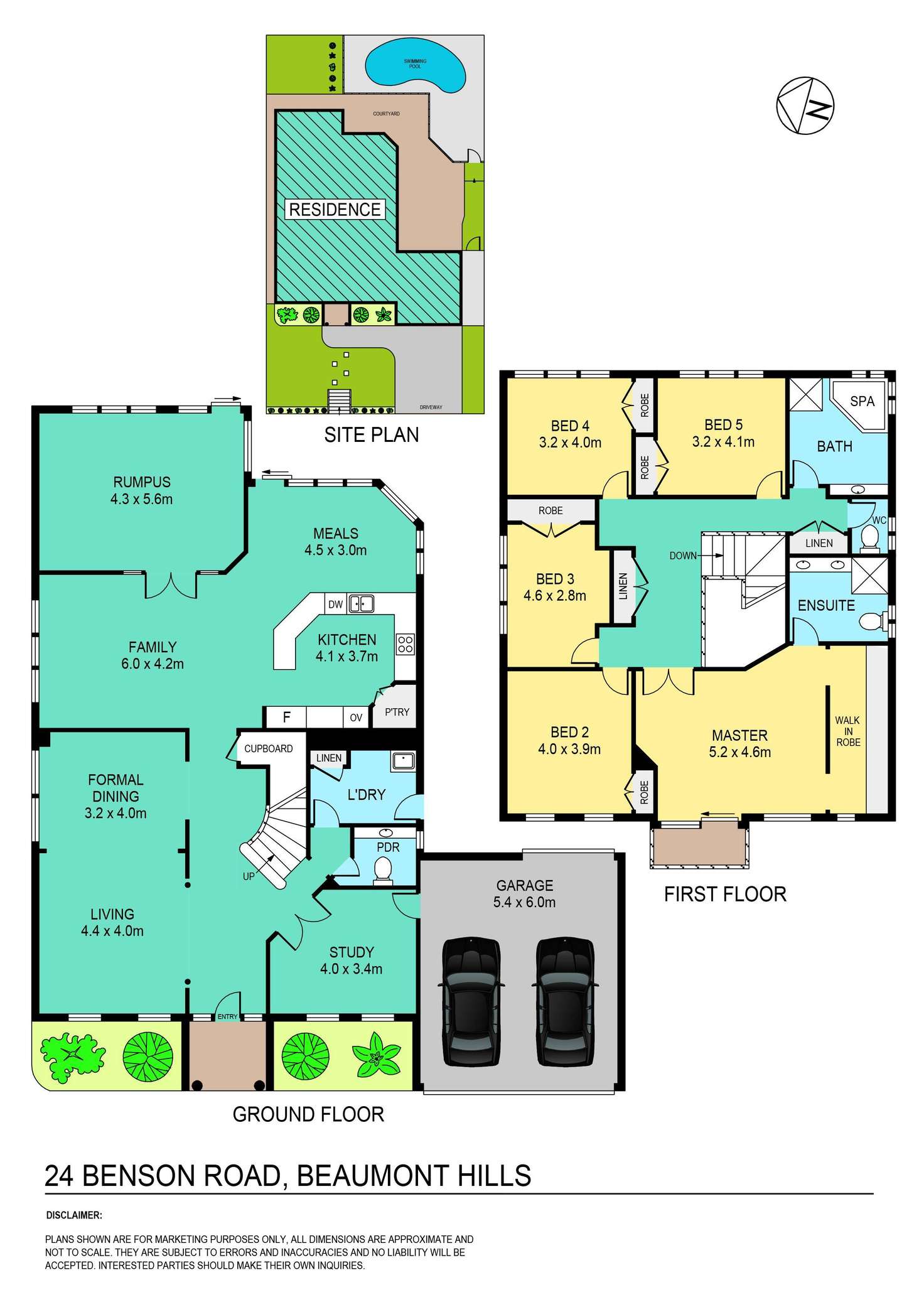 Floorplan of Homely house listing, 24 Benson Road, Beaumont Hills NSW 2155