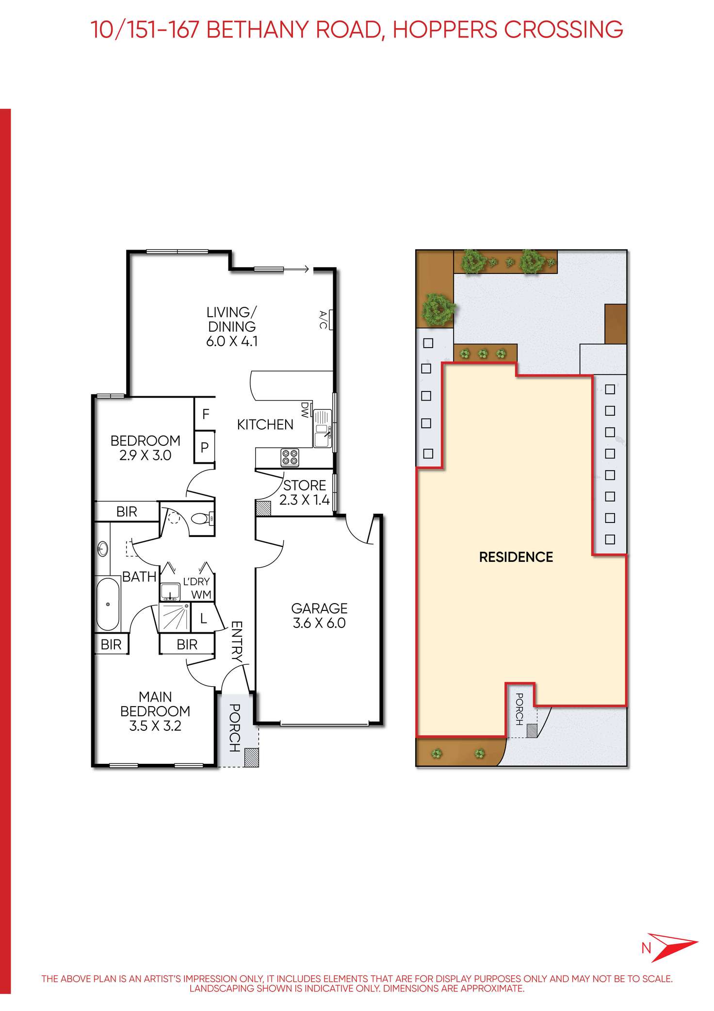 Floorplan of Homely unit listing, 10/151-167 Bethany Road, Hoppers Crossing VIC 3029