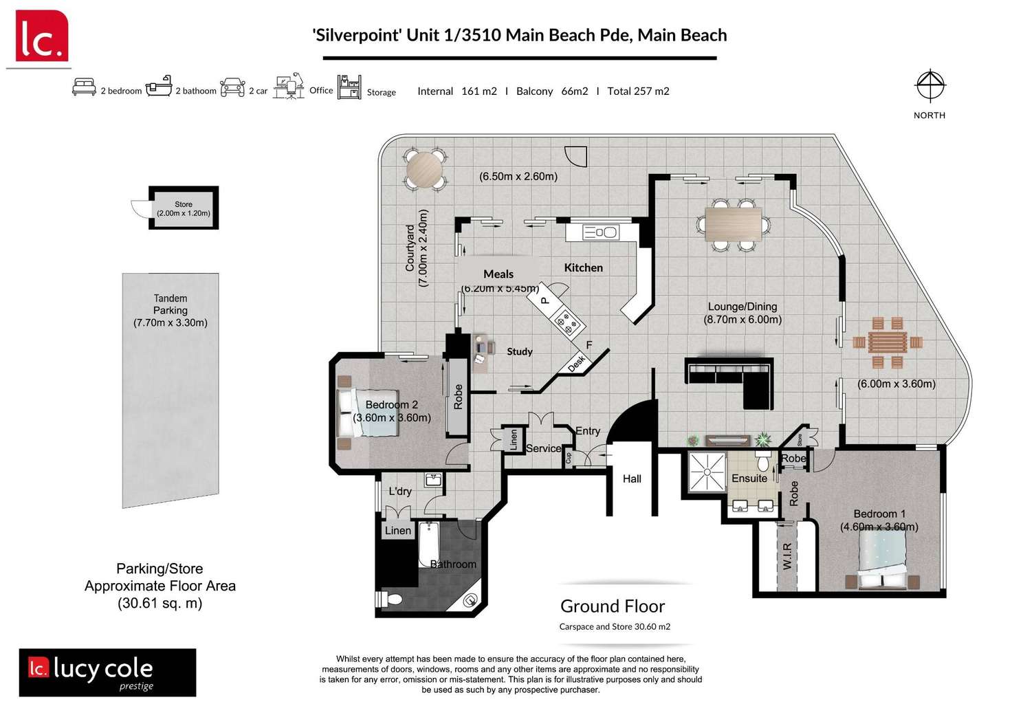 Floorplan of Homely apartment listing, 1/3510 Main Beach Parade, Main Beach QLD 4217