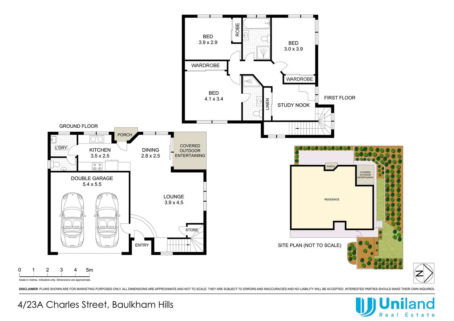 Floorplan of Homely townhouse listing, 4/23A Charles Street, Baulkham Hills NSW 2153