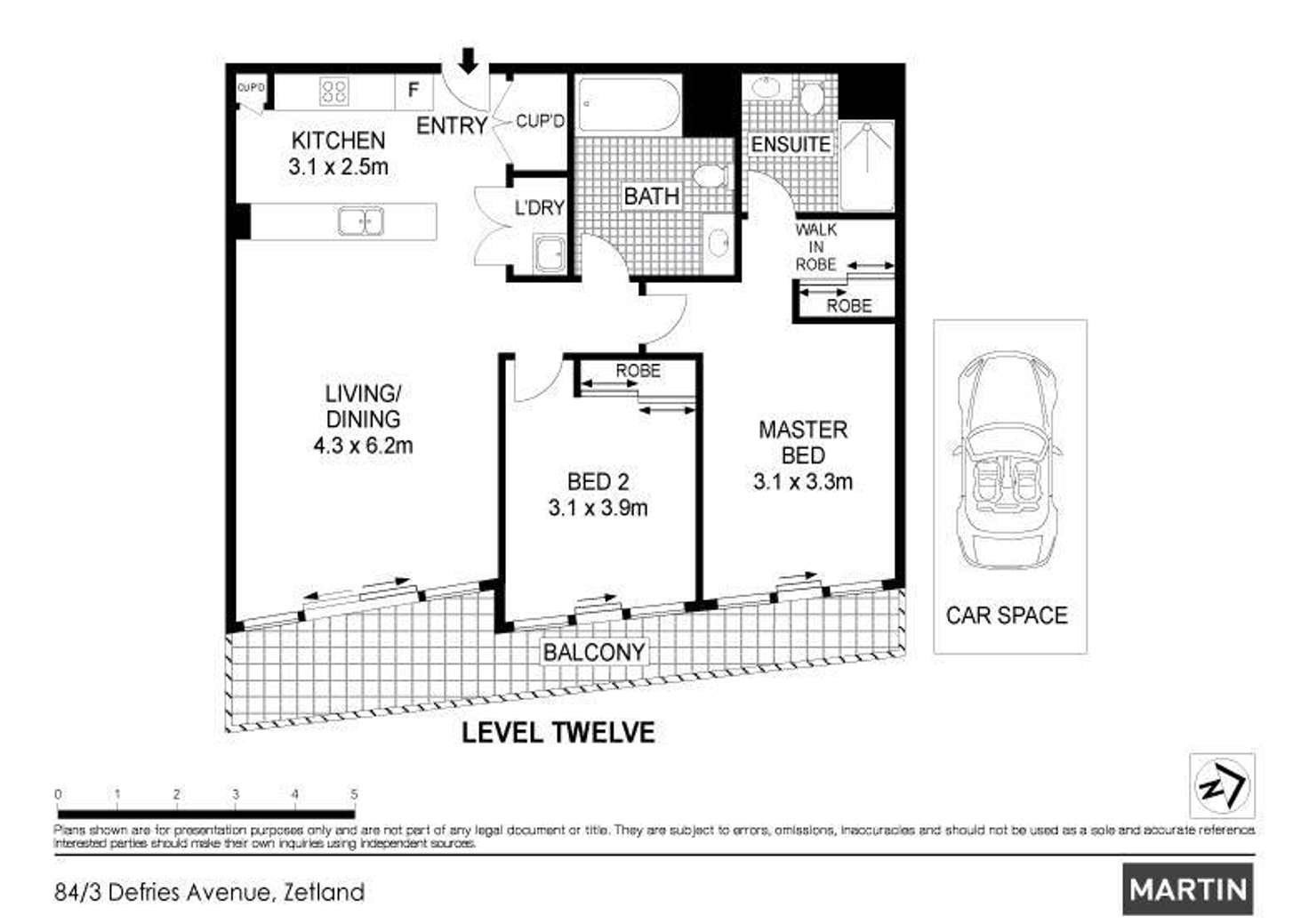 Floorplan of Homely apartment listing, 84/3 Defries Avenue, Zetland NSW 2017