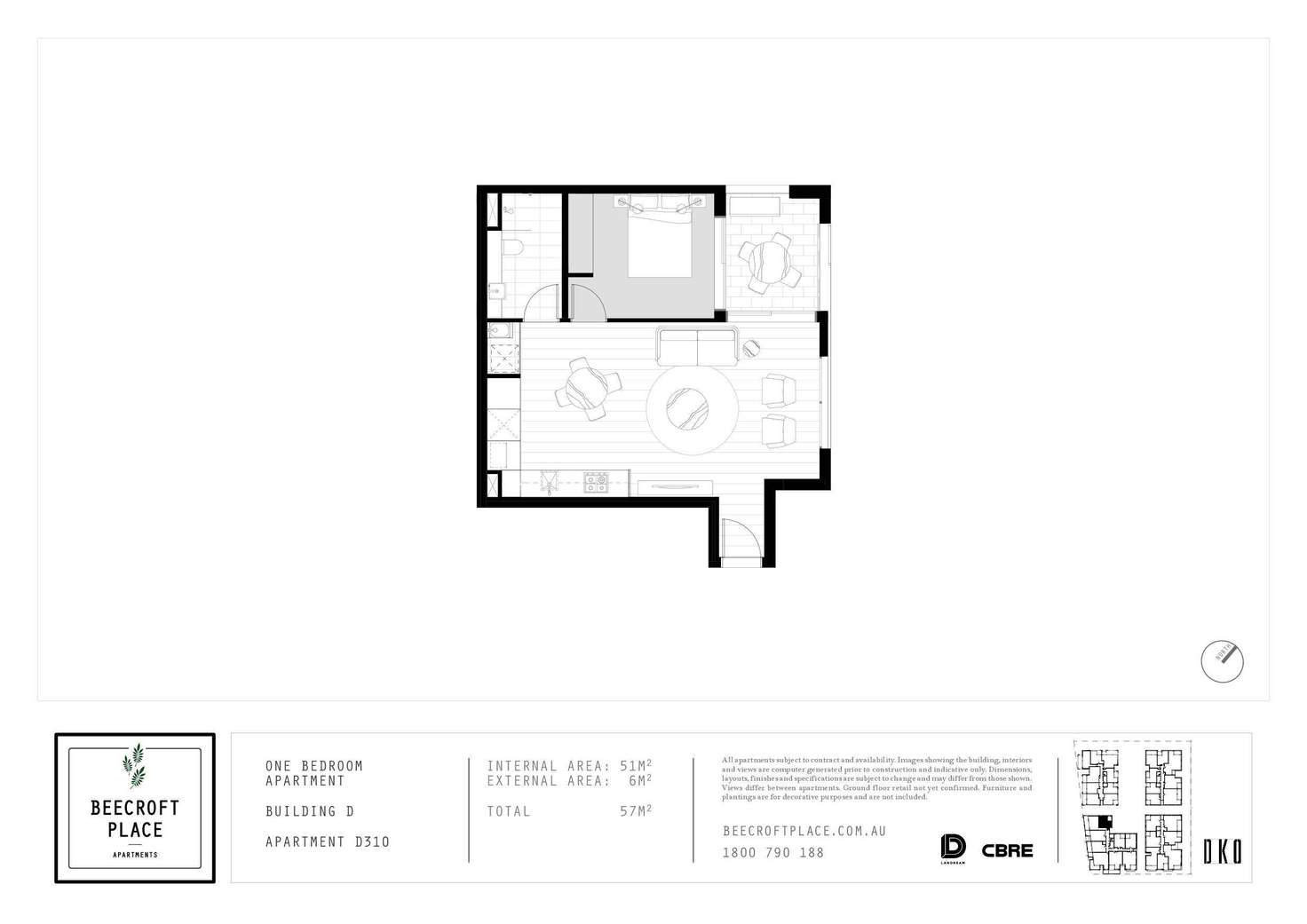 Floorplan of Homely apartment listing, Level 3/4.309/18 Hannah Street, Beecroft NSW 2119
