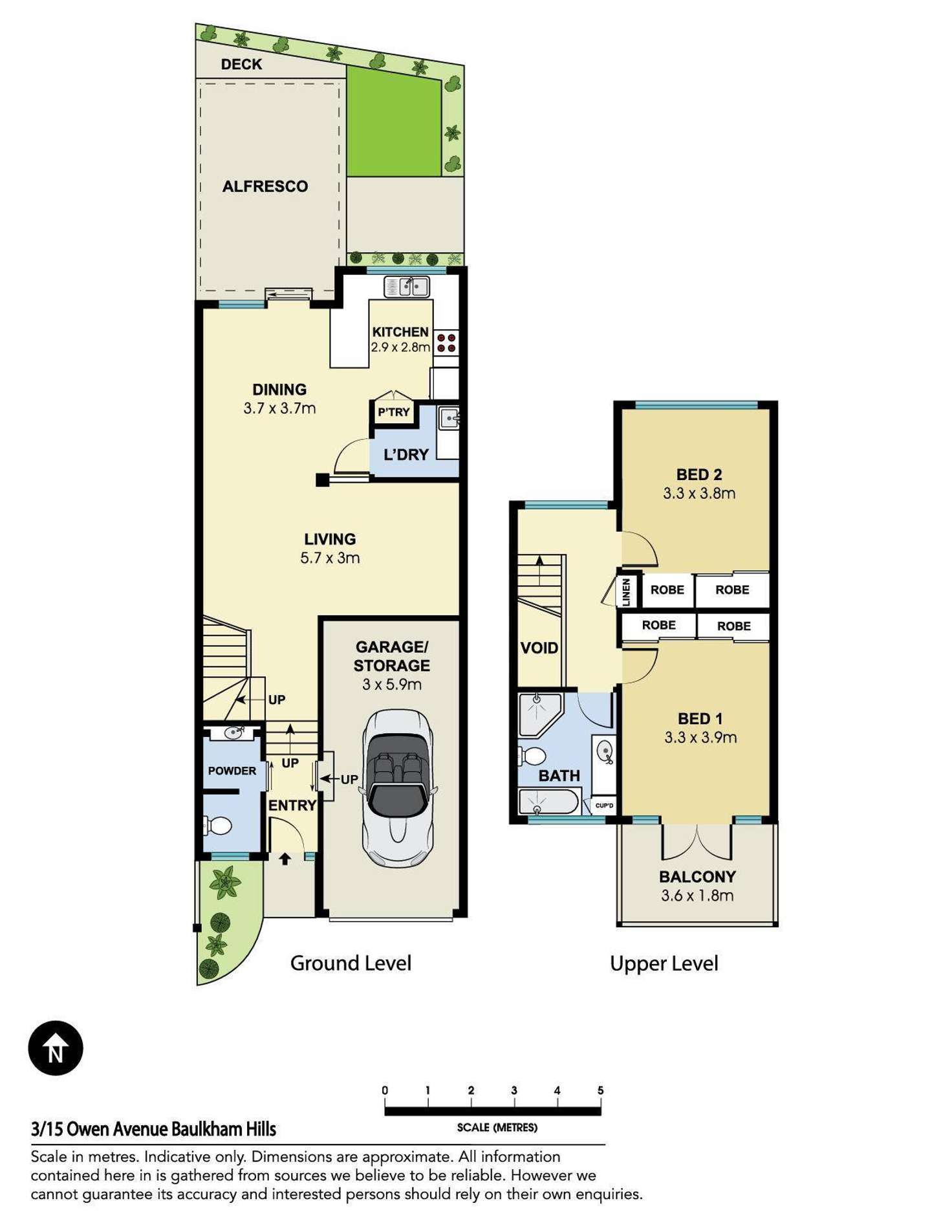 Floorplan of Homely townhouse listing, 3/15 Owen Avenue, Baulkham Hills NSW 2153