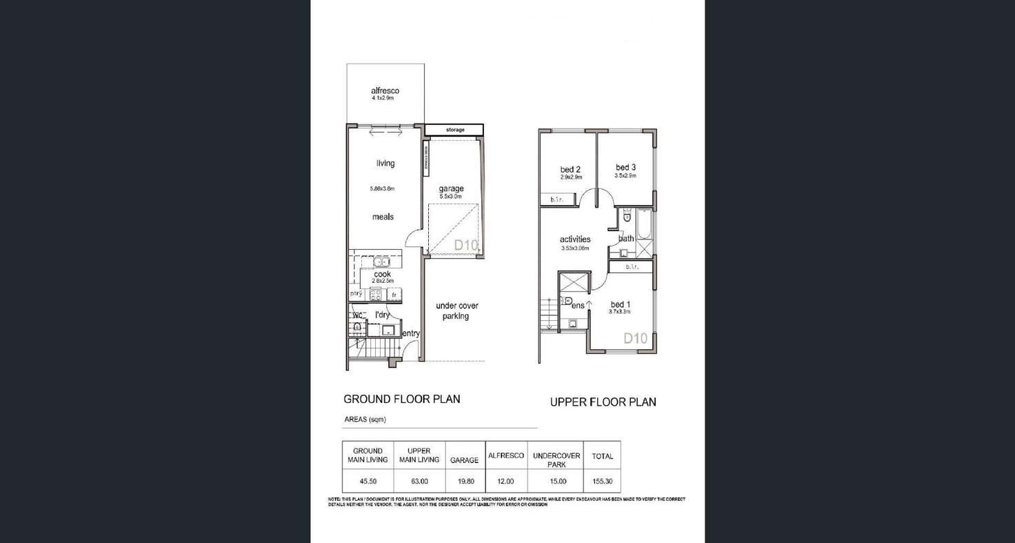Floorplan of Homely townhouse listing, 10/68-70 Hancock Avenue, Campbelltown SA 5074