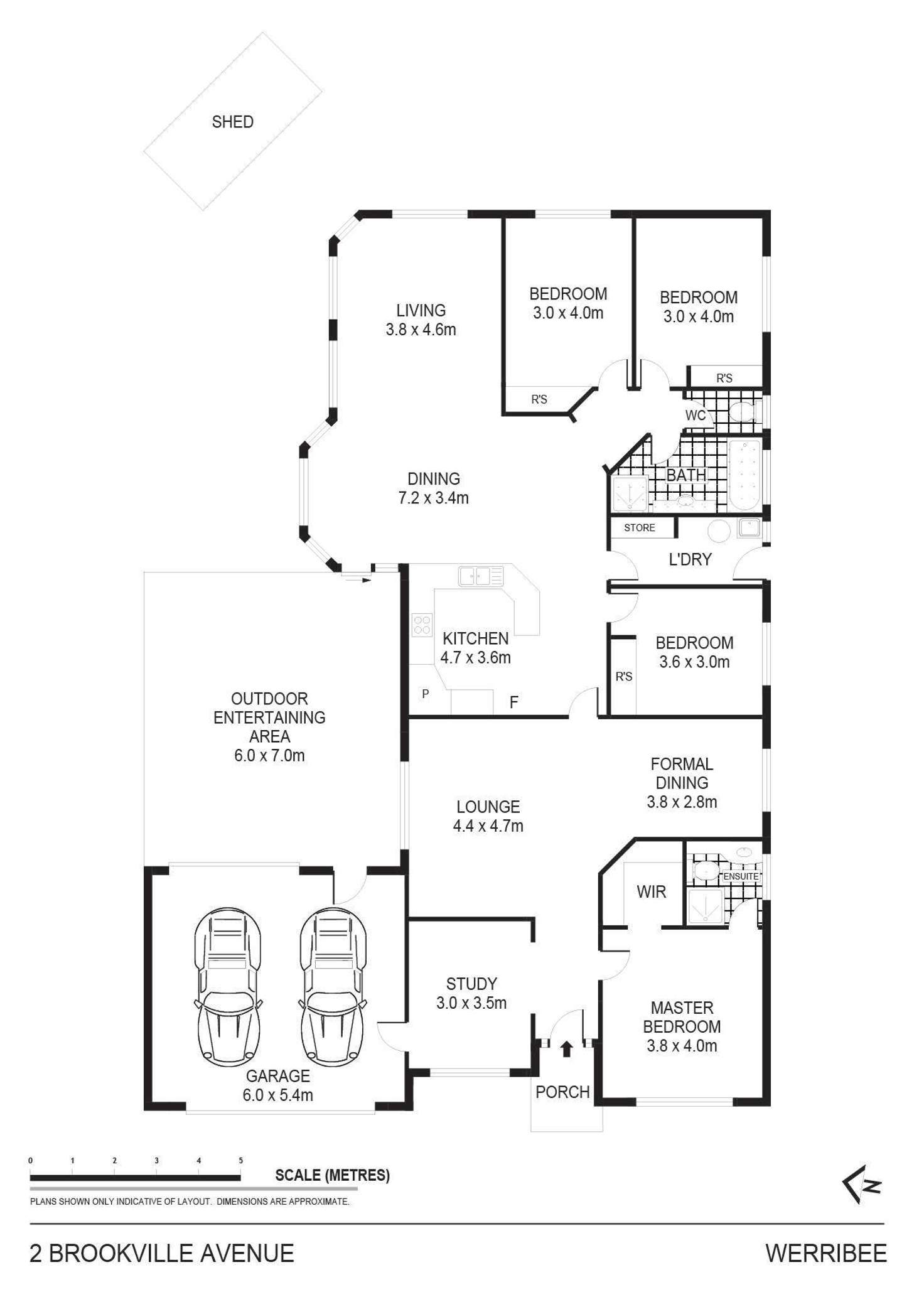 Floorplan of Homely house listing, 2 Brookville Avenue, Werribee VIC 3030
