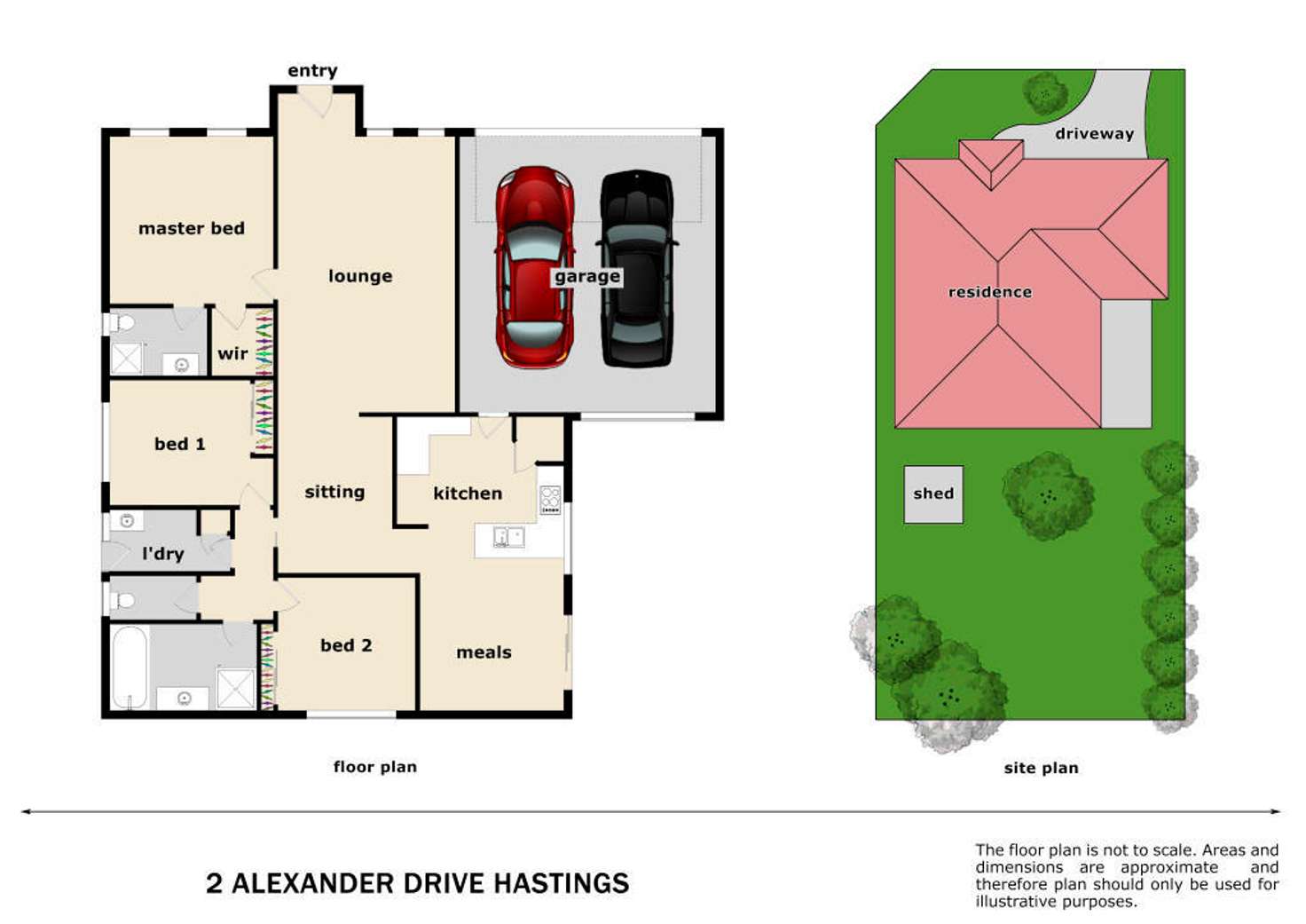 Floorplan of Homely house listing, 2 Alexander Drive, Hastings VIC 3915