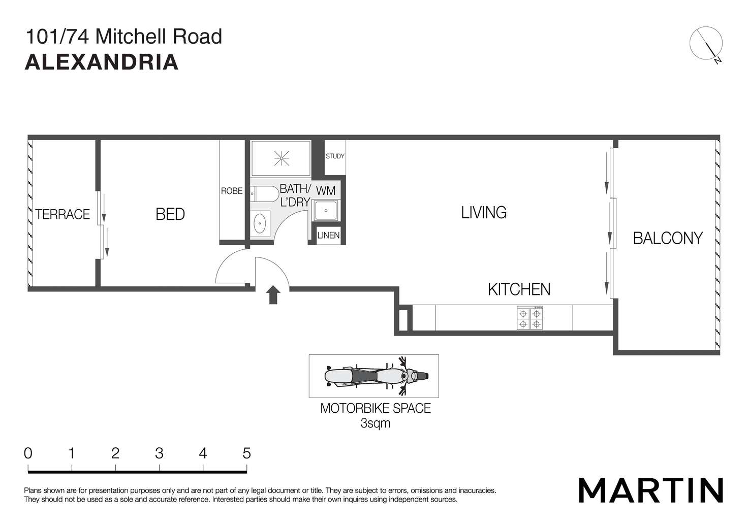 Floorplan of Homely apartment listing, 101/74 Mitchell Road, Alexandria NSW 2015