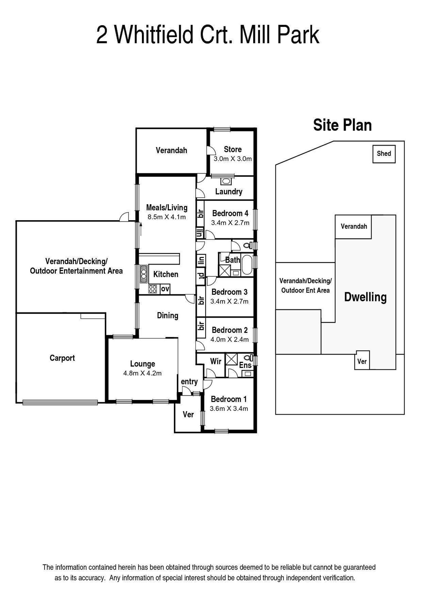 Floorplan of Homely house listing, 2 Whitfield Court, Mill Park VIC 3082