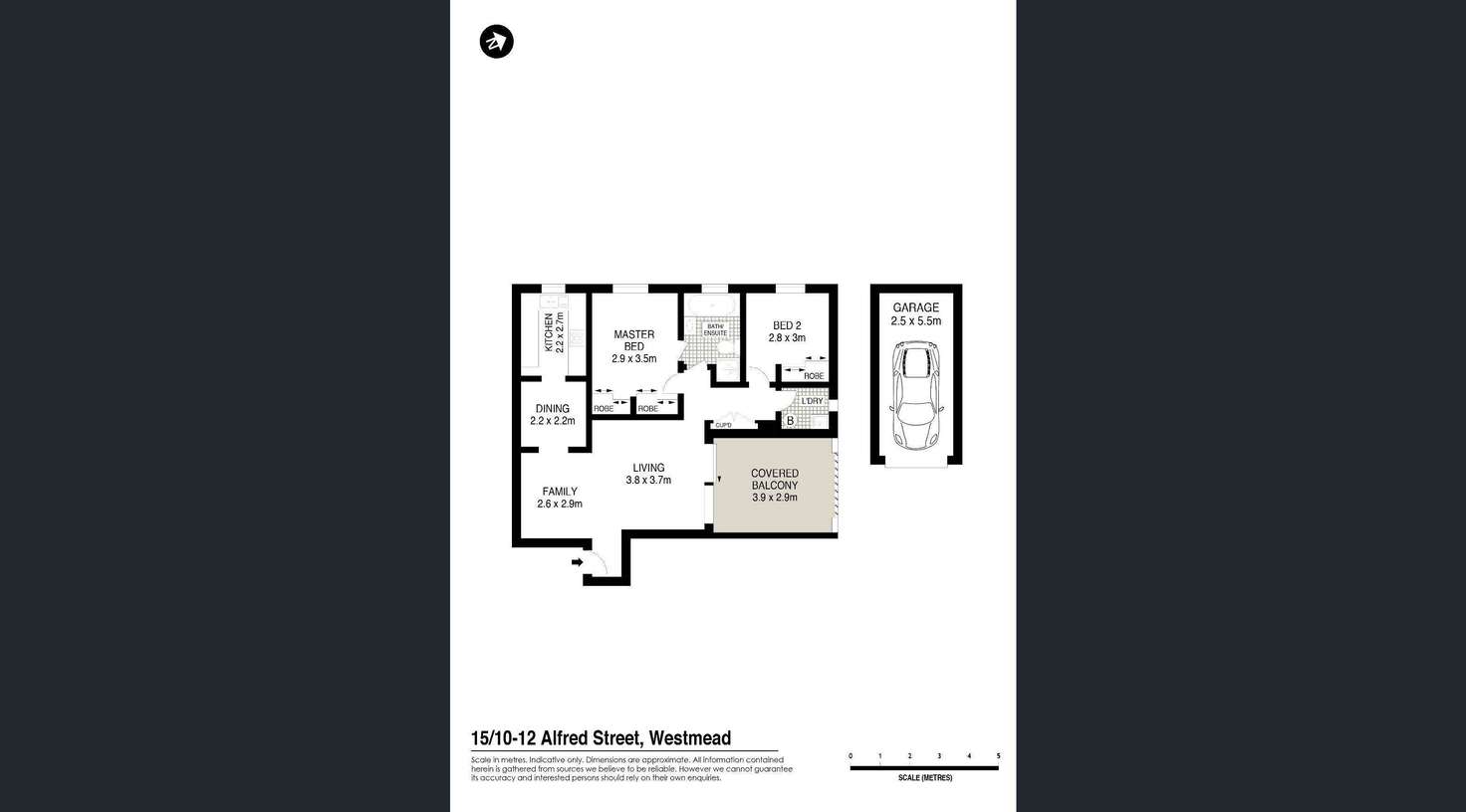 Floorplan of Homely apartment listing, 15/10-12 Alfred Street, Westmead NSW 2145