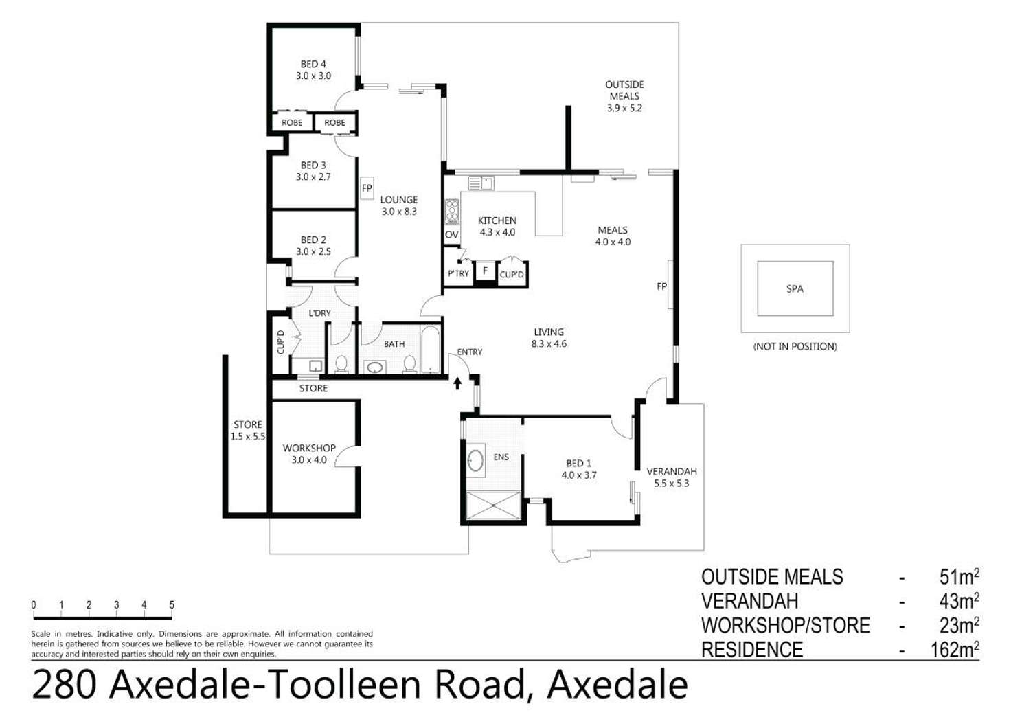 Floorplan of Homely house listing, 280 Axedale-Toolleen Road, Axedale VIC 3551