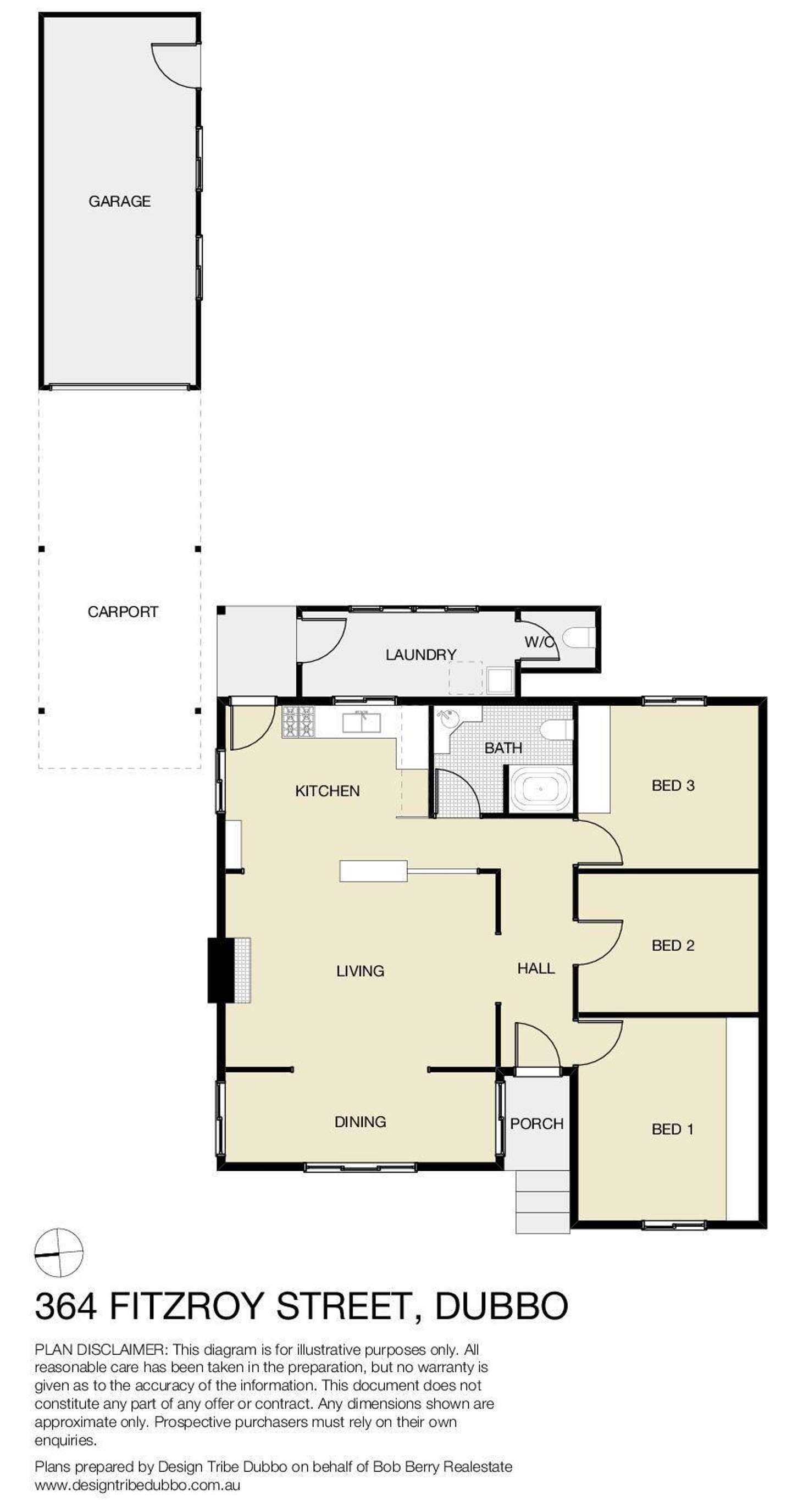 Floorplan of Homely house listing, 364 Fitzroy Street, Dubbo NSW 2830