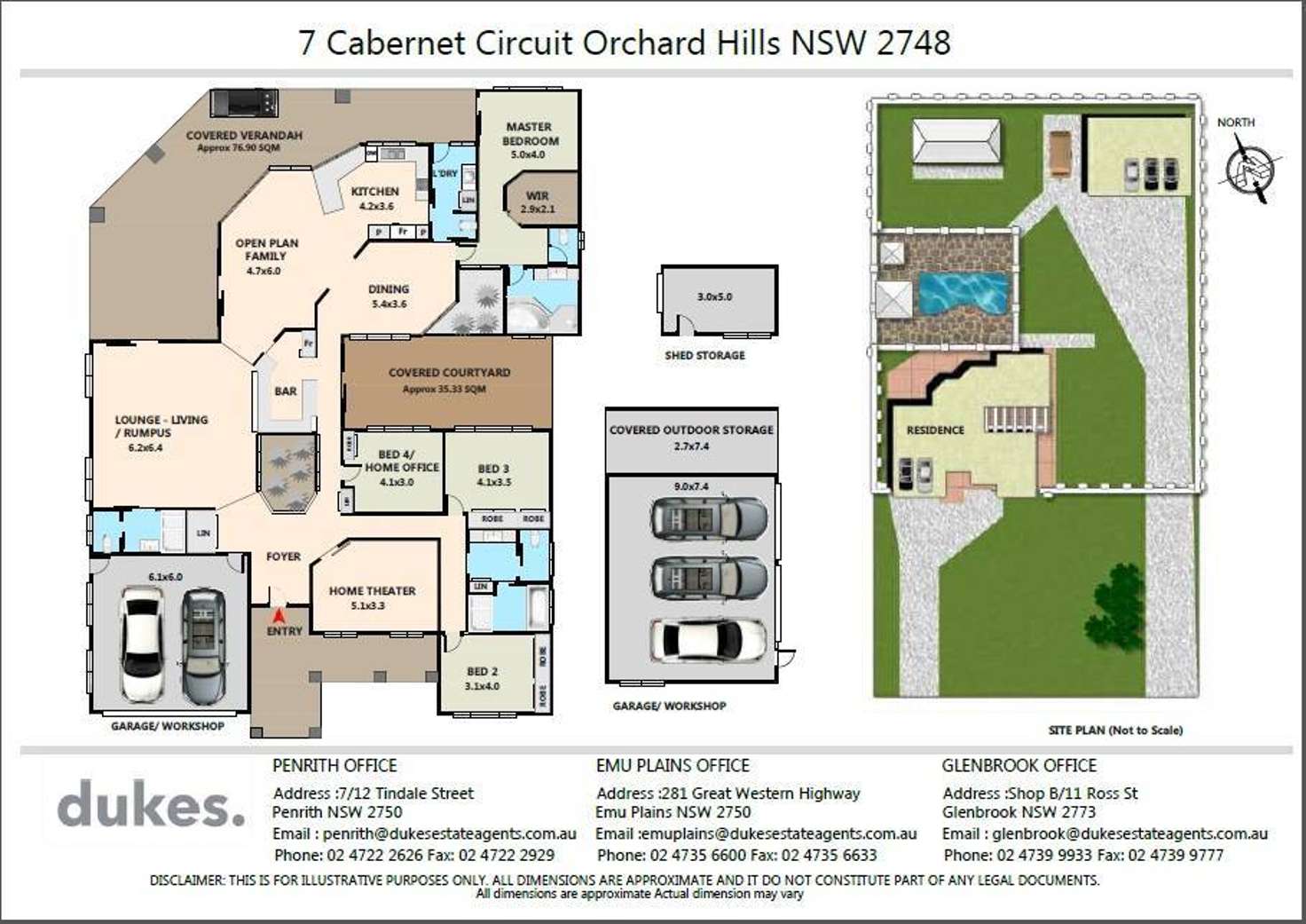 Floorplan of Homely acreageSemiRural listing, 7 Cabernet Circuit, Orchard Hills NSW 2748