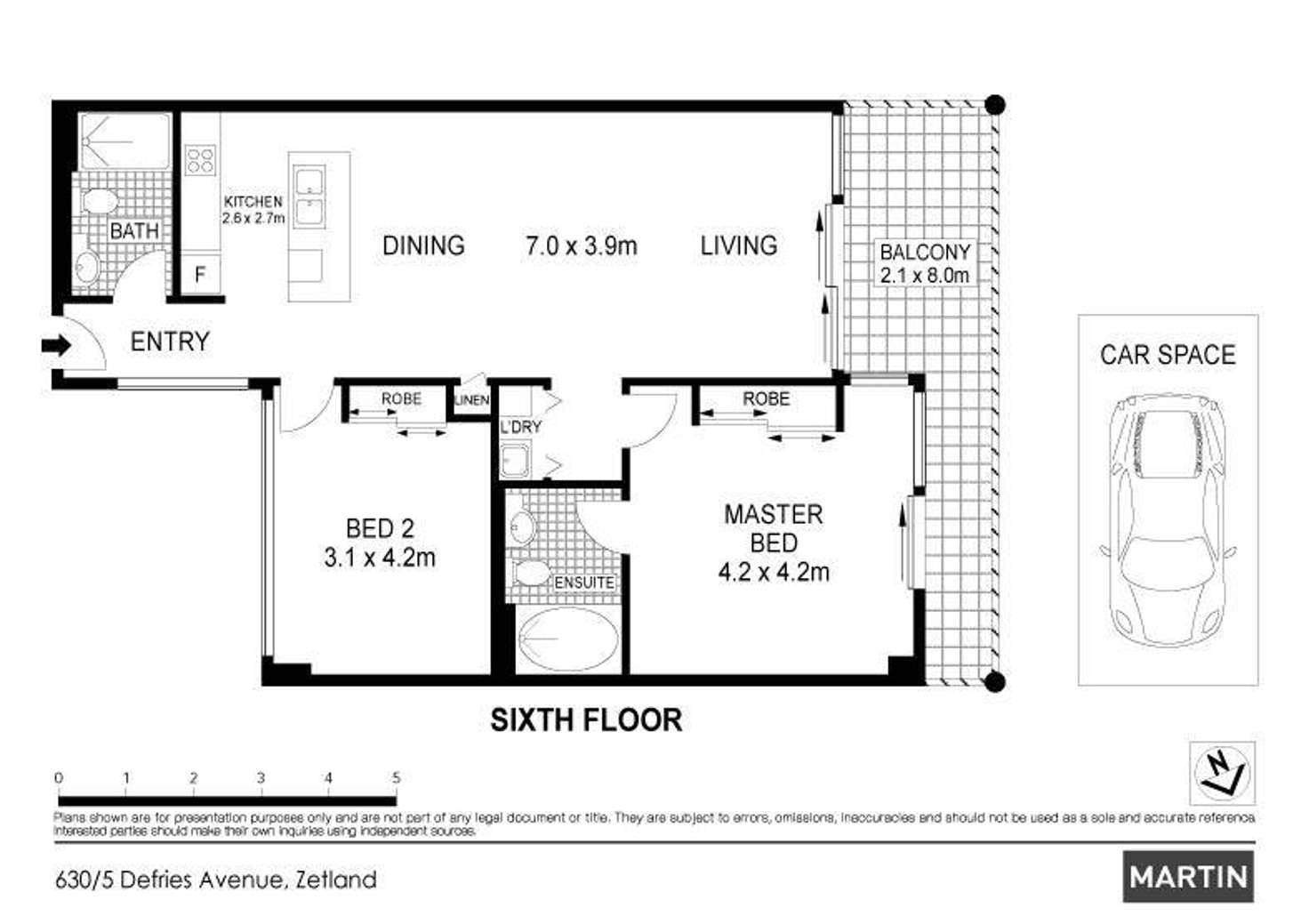 Floorplan of Homely apartment listing, 630/5 Defries Avenue, Zetland NSW 2017