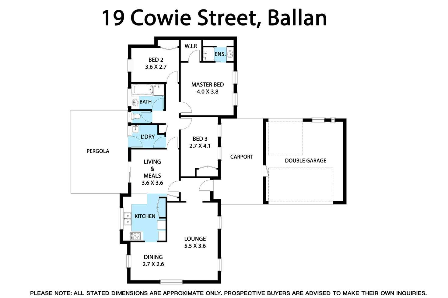 Floorplan of Homely house listing, 19 Cowie Street, Ballan VIC 3342