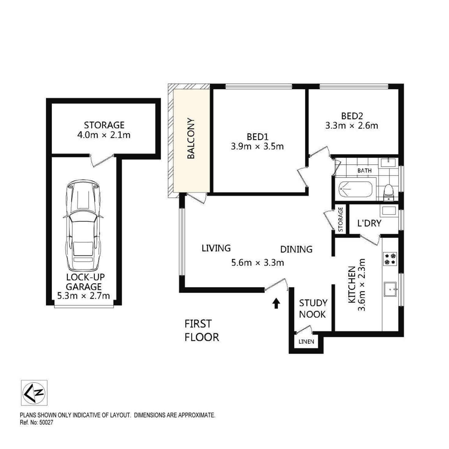Floorplan of Homely unit listing, 1/29 Victoria Street, Ashfield NSW 2131