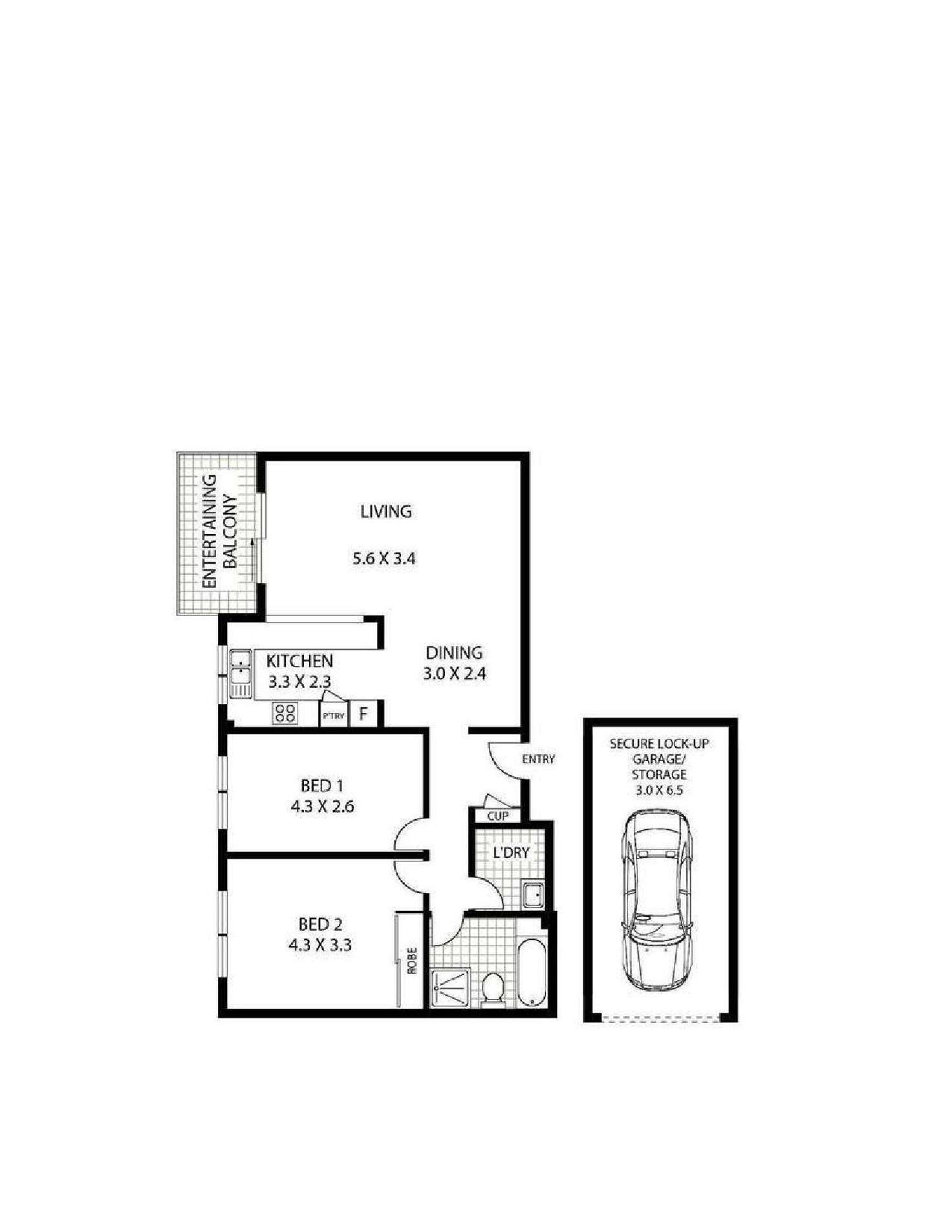 Floorplan of Homely apartment listing, 4/6 Grosvenor Street, Croydon NSW 2132