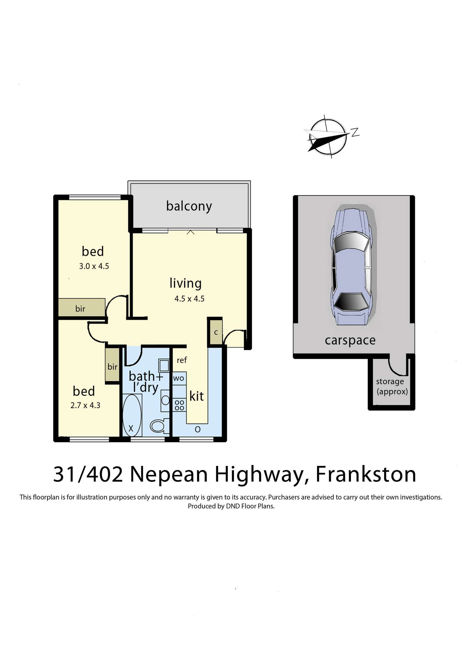 Floorplan of Homely unit listing, 31/402 Nepean Highway, Frankston VIC 3199