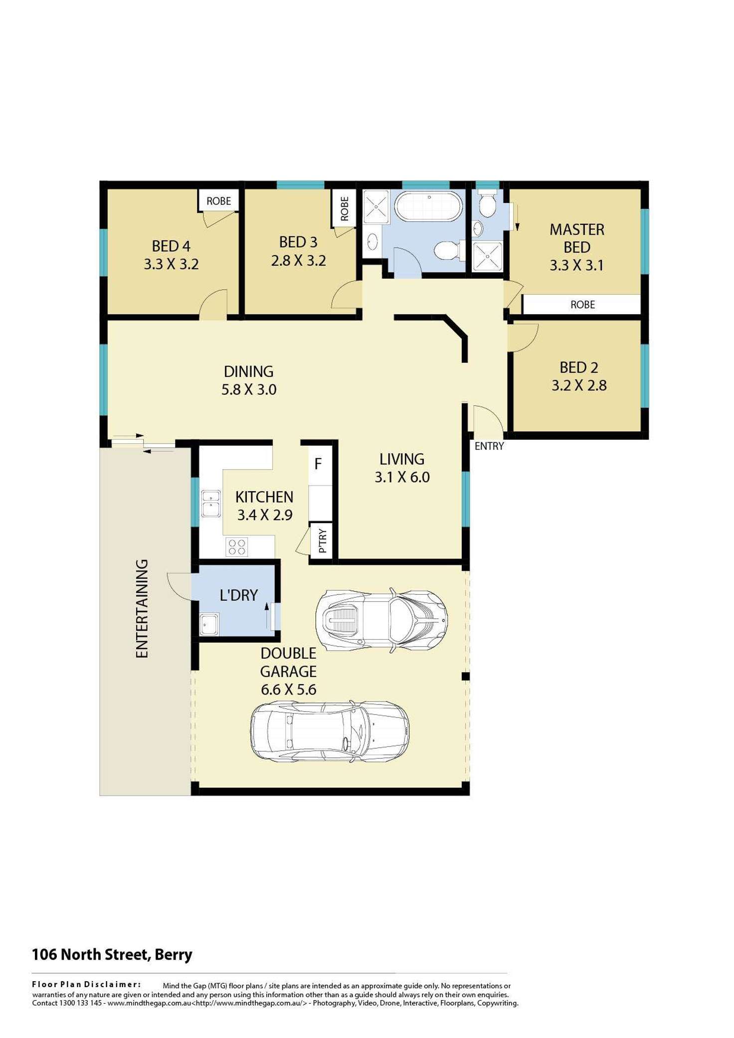 Floorplan of Homely house listing, 106 North Street, Berry NSW 2535