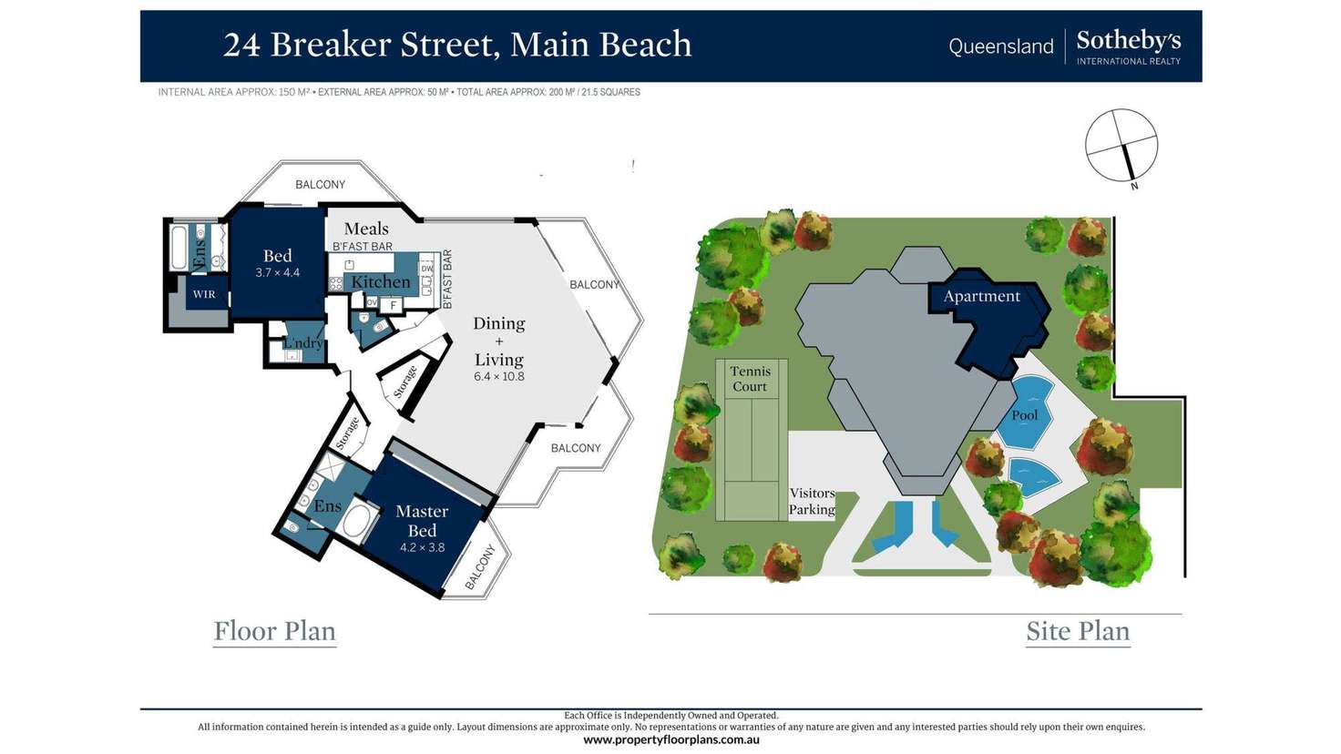 Floorplan of Homely apartment listing, 20c/24 Breaker Street, Main Beach QLD 4217