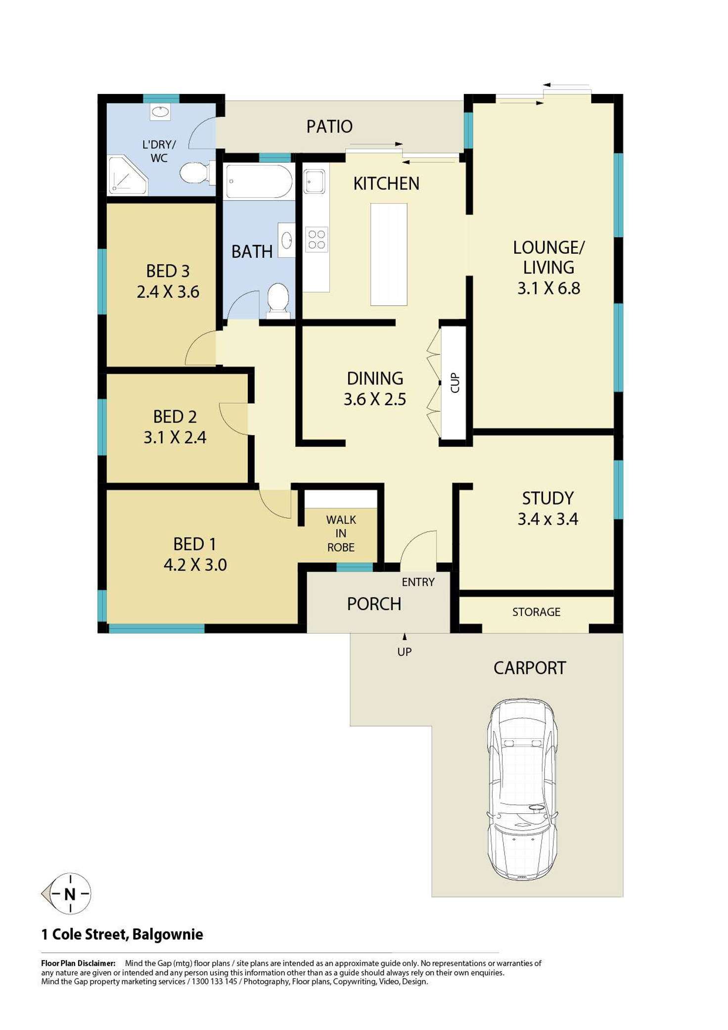 Floorplan of Homely house listing, 1 Cole Street, Balgownie NSW 2519