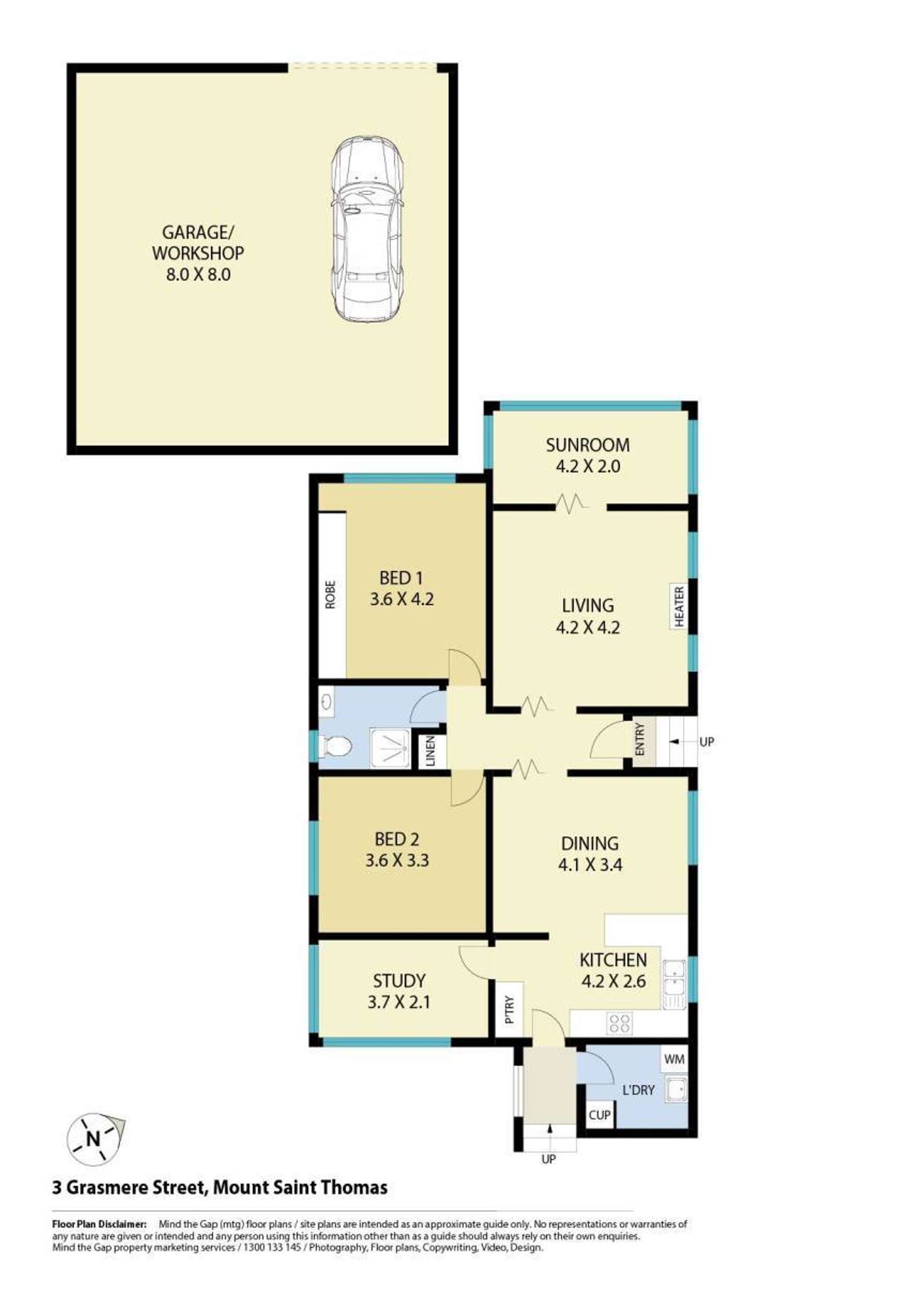 Floorplan of Homely house listing, 3 Grasmere Street, Mount Saint Thomas NSW 2500