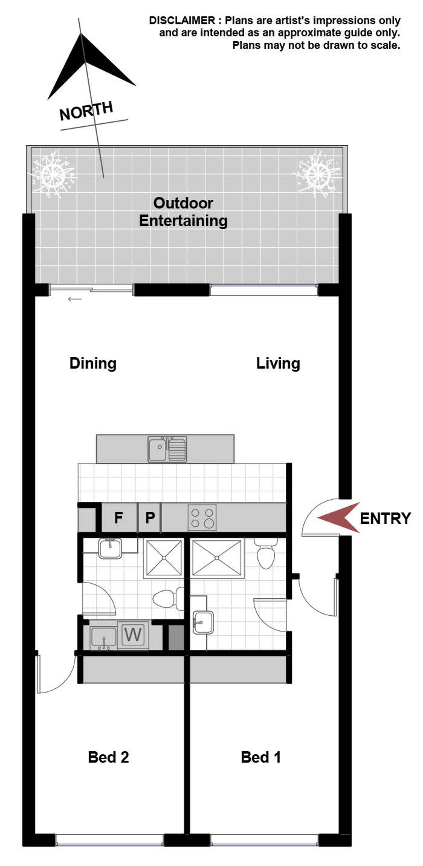 Floorplan of Homely apartment listing, 10/65 Torrens Street, Braddon ACT 2612